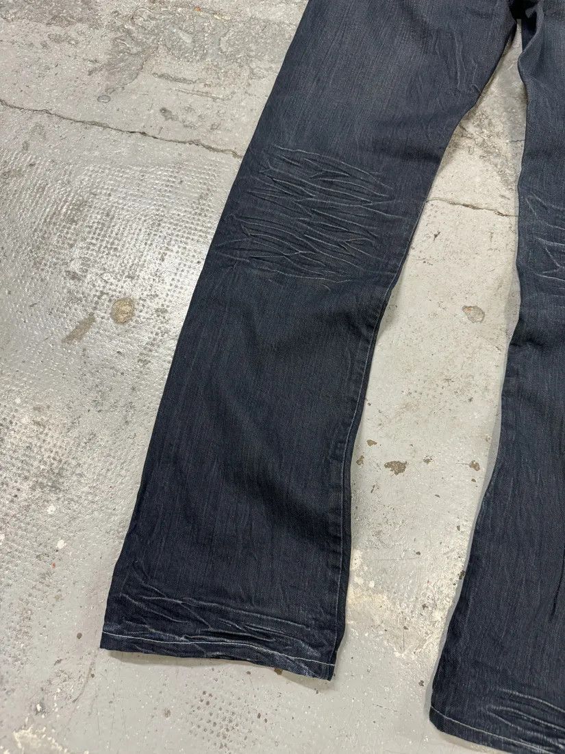 Designer × Marithe + Francois Girbaud × Vintage 2000s Marithé + François Girbaud Blue Brut Distressed Denim Jeans Size US 31 - 7 Thumbnail