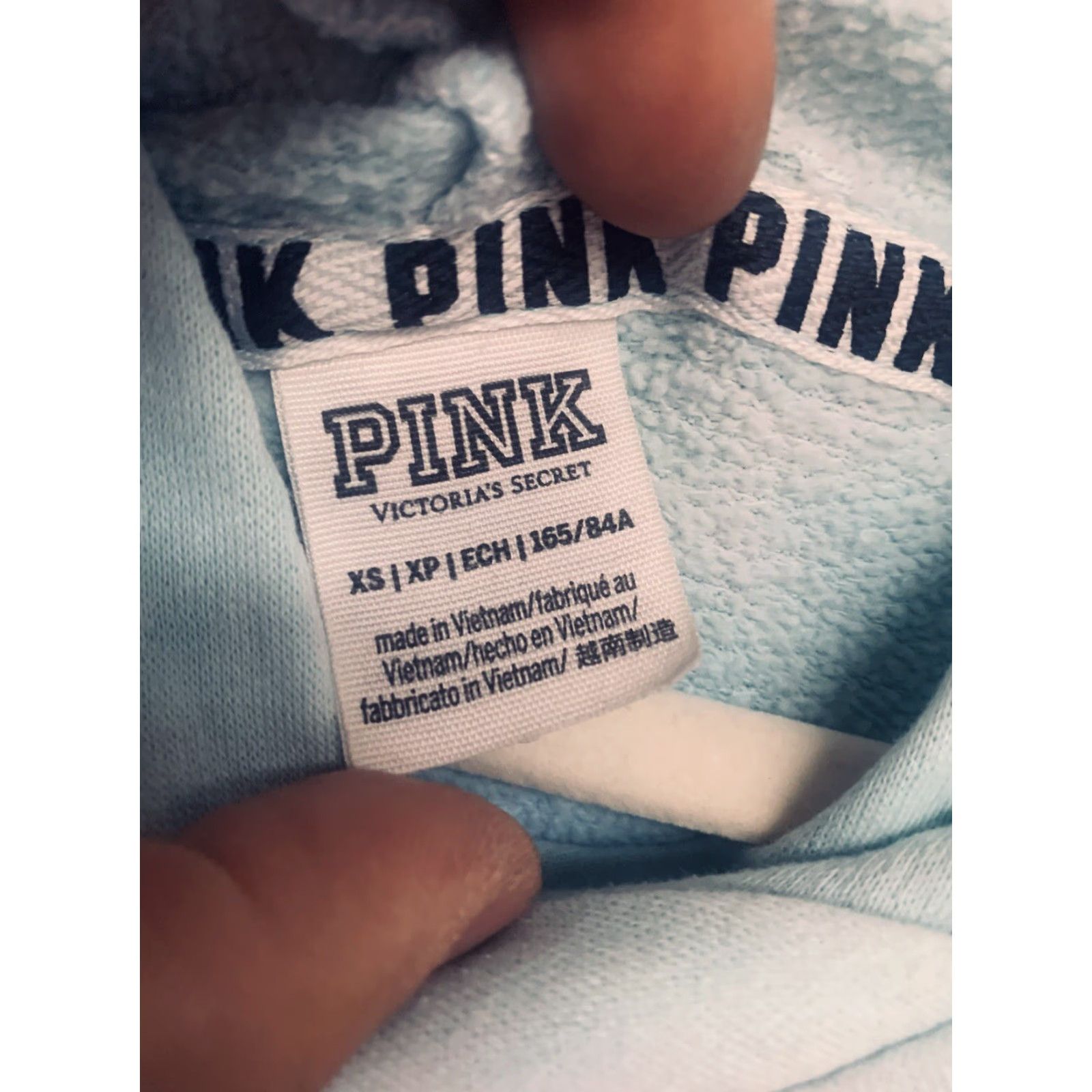 Victoria's Secret VICtORIA'S SECRET Sweater Hoodie XS Women's Blue Tye Dye Pullover Hooded Pockets Fleece Pullover Activewear Logo Colorful Sheer? Size XS / US 0-2 / IT 36-38 - 6 Thumbnail