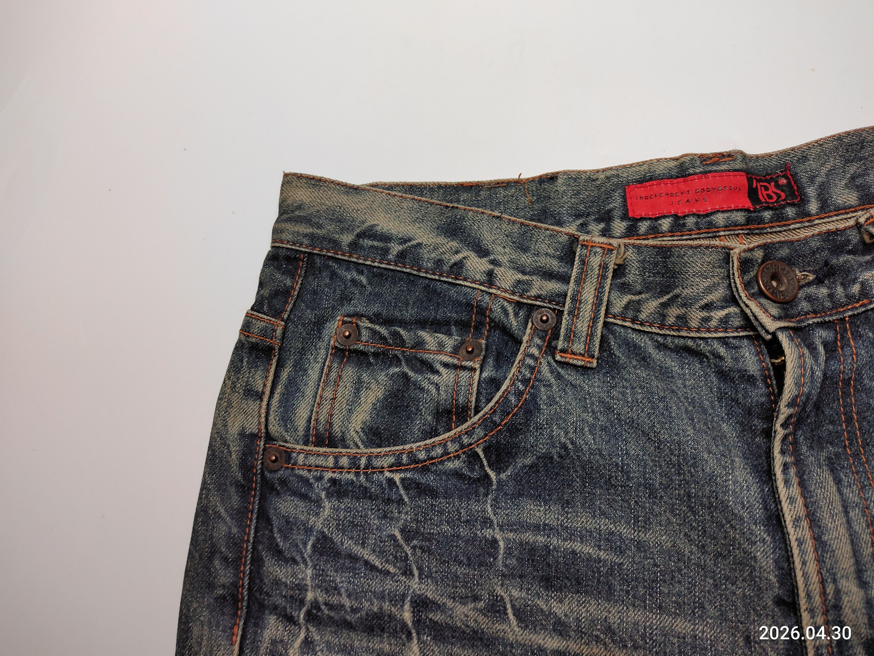 Japanese Brand independent body soul ibs jeans Size US 29 - 3 Thumbnail