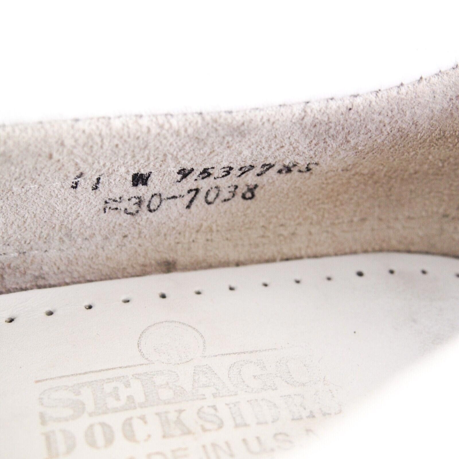 Sebago Sebago DockSides Boat Shoes White Leather EU 44.5 US 11 W Size US 11 / EU 44 - 8 Thumbnail