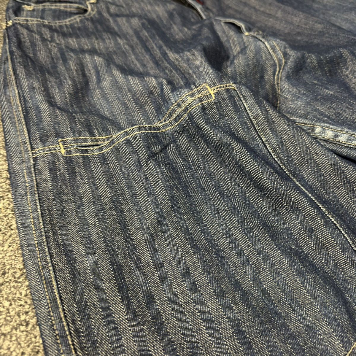 Ruff Ryders Vintage y2k Baggy Flared Tweed Ruff Ryders Dirty Denim Rap Size US 38 / EU 54 - 6 Thumbnail