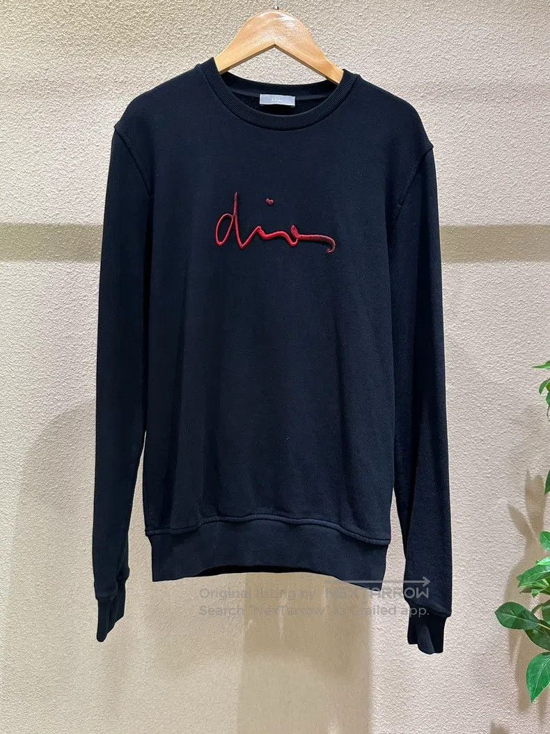 Dior Dior Black sweatshirt with cursive Logo embroidery Size US XS / EU 42 / 0 - 1 Thumbnail
