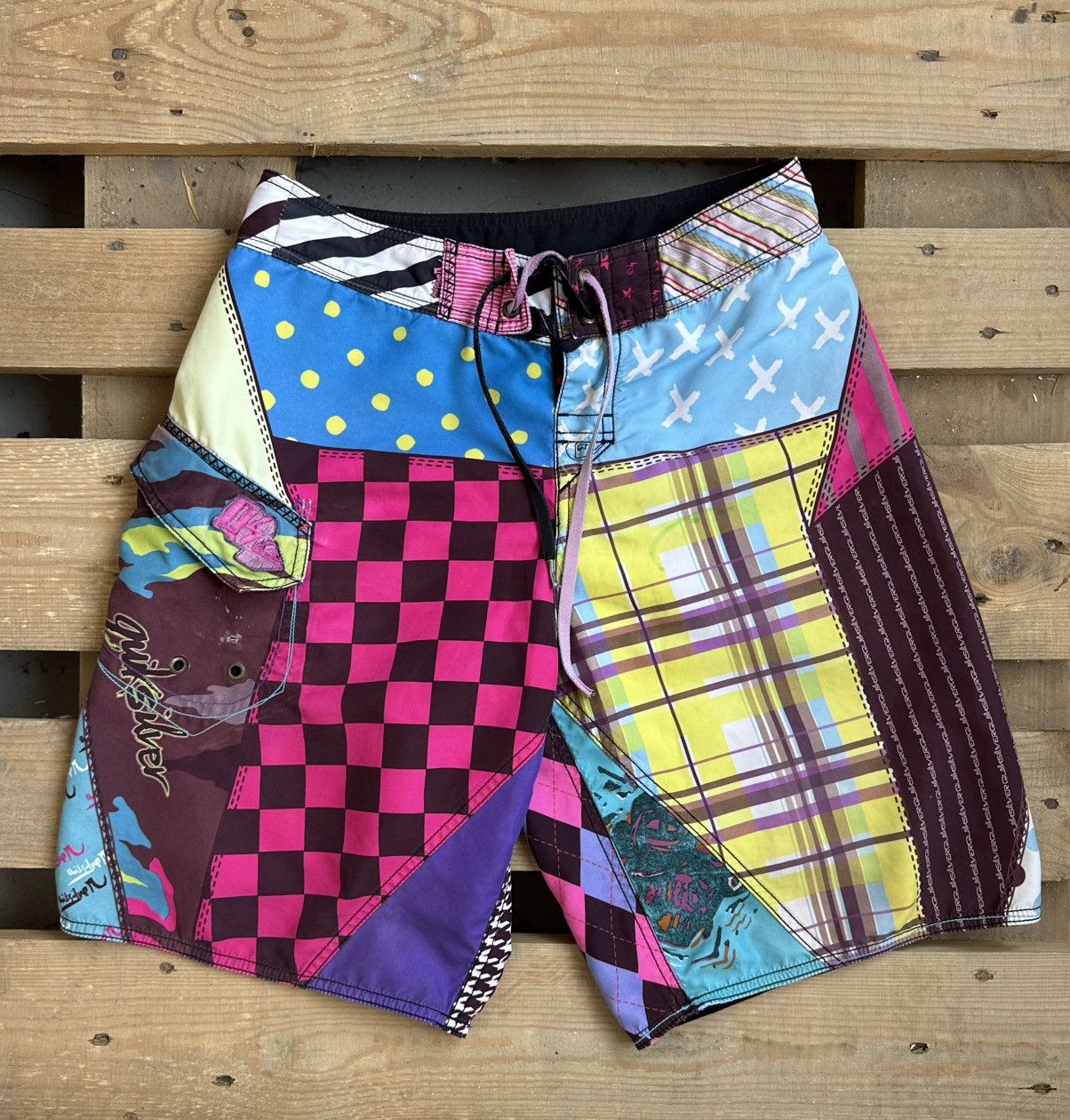 Quiksilver Y2K Vintage Printed Quiksilver Shorts Size US 30 / EU 46 - 1 Thumbnail