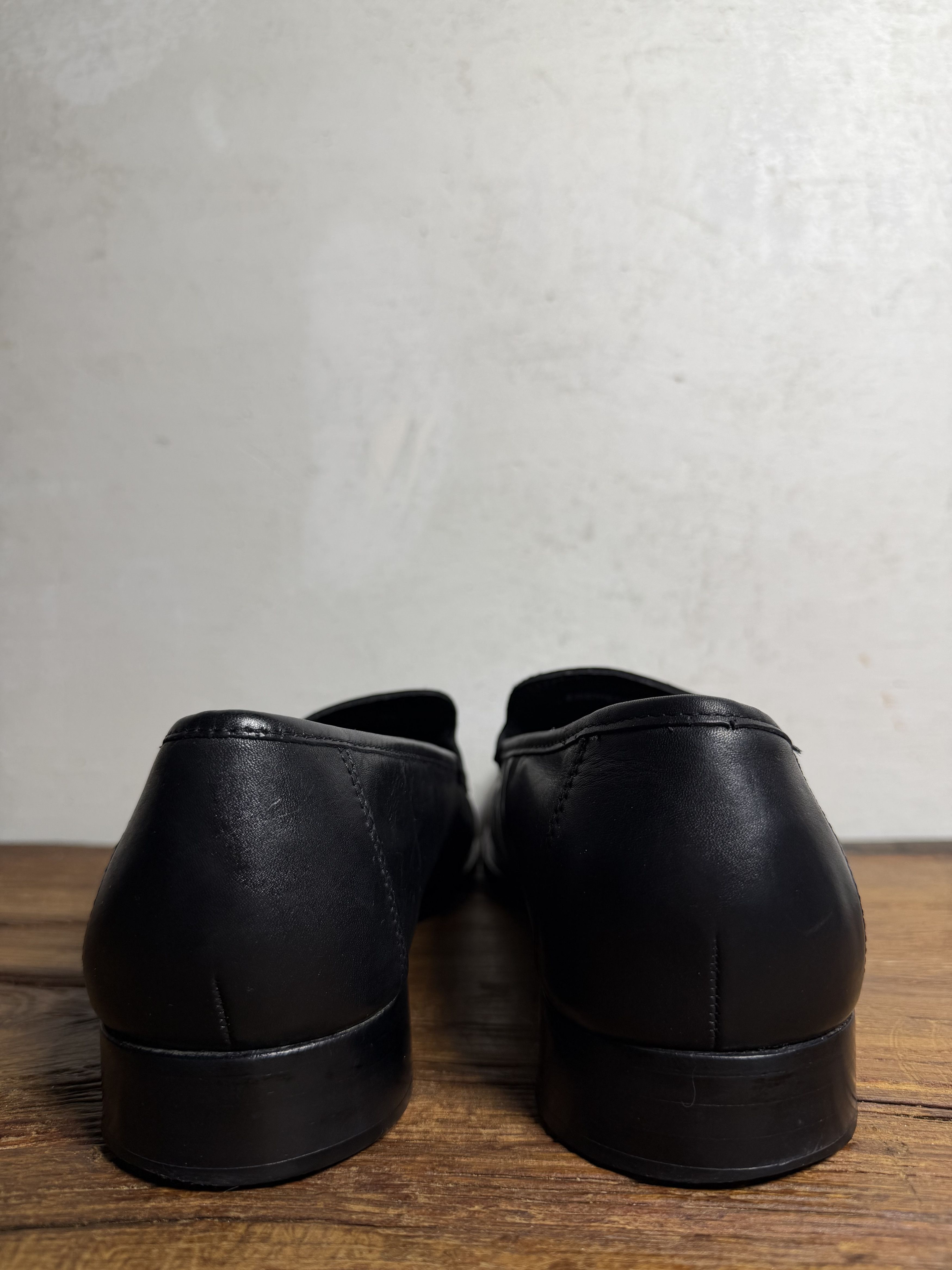 Handmade Bertie Leather Tremenoues Square Toe Loafers Size US 11 / EU 44 - 5 Thumbnail