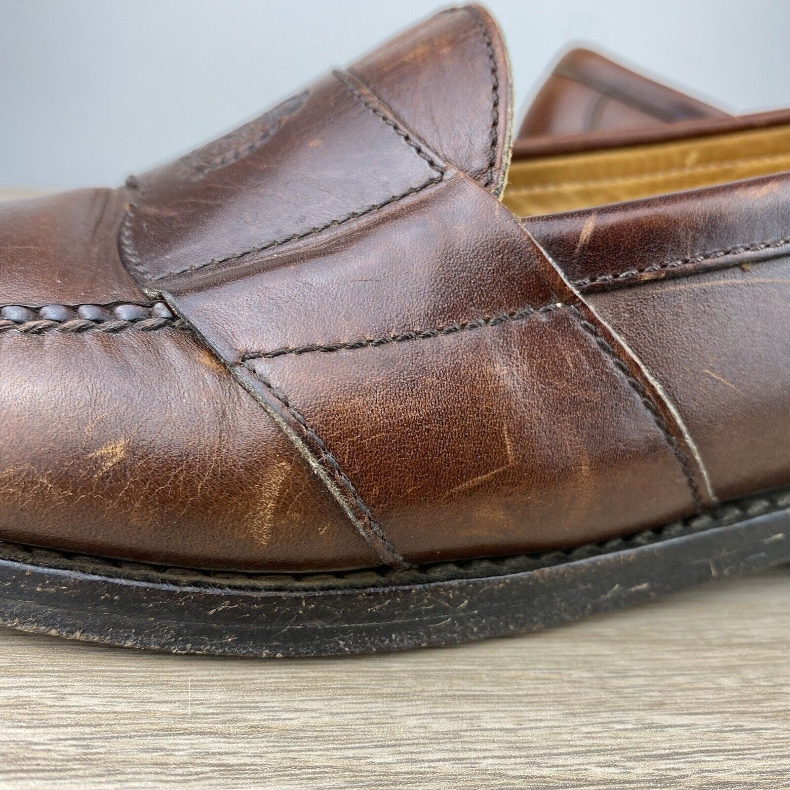 Polo Ralph Lauren Vintage Polo Ralph Lauren Stadium Crest Penny Loafers 11.5D Size US 11.5 / EU 44-45 - 21 Thumbnail