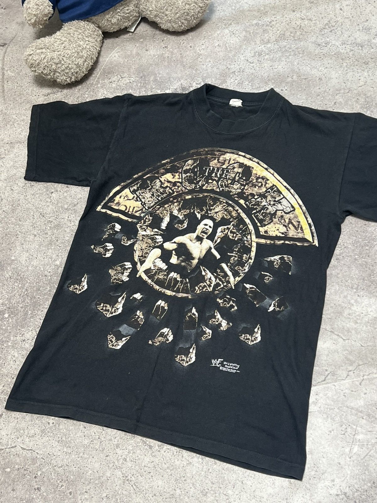 Vintage × WWF 1998 Vintage WWF The Rock Dwayne Johnson Wrestling Tee Size US M / EU 48-50 / 2 - 2 Thumbnail