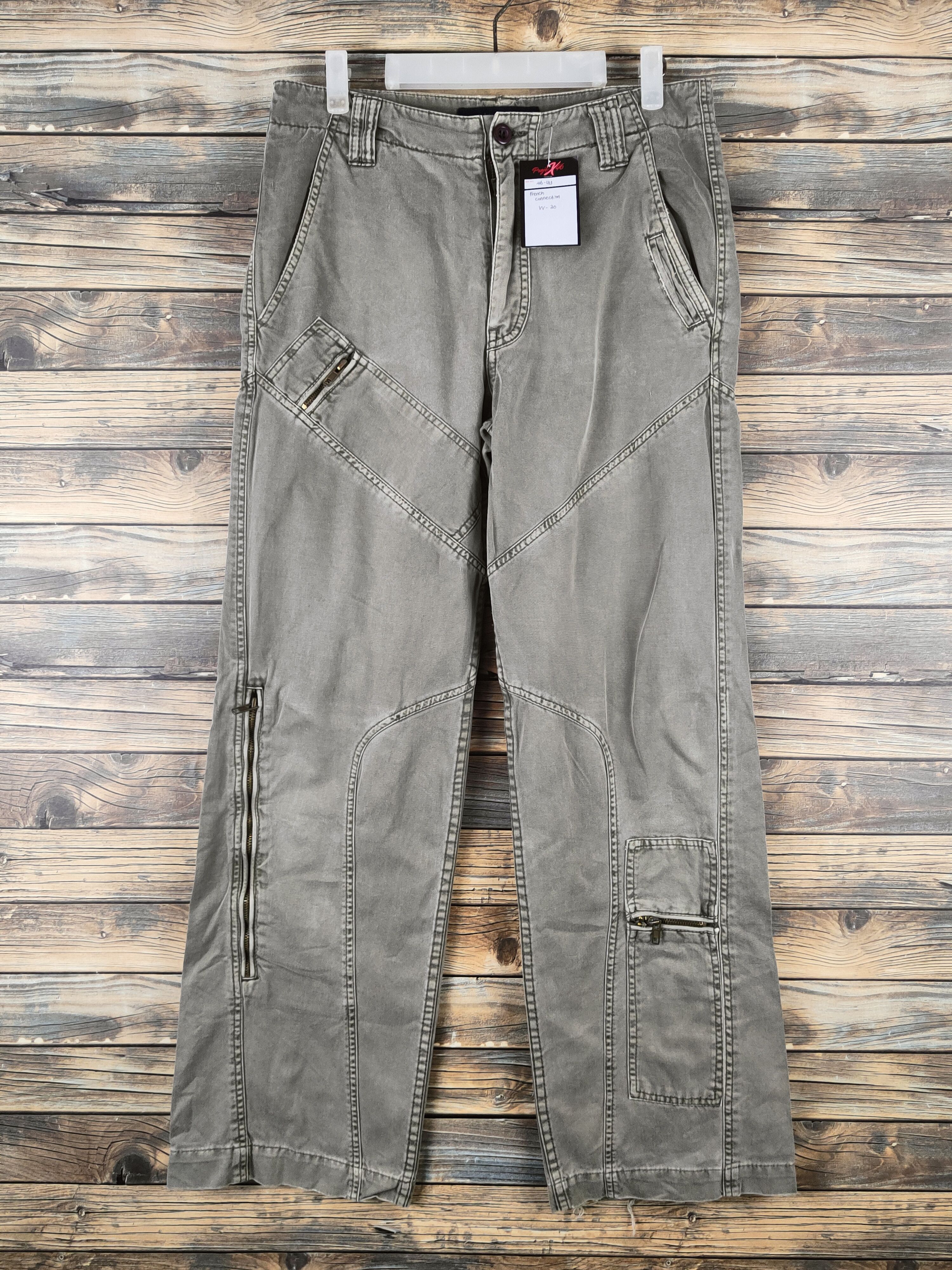 French Connection DL French Connection Olive Multipocket Cargo Pants #46-133 Size US 30 / EU 46 - 1 Thumbnail