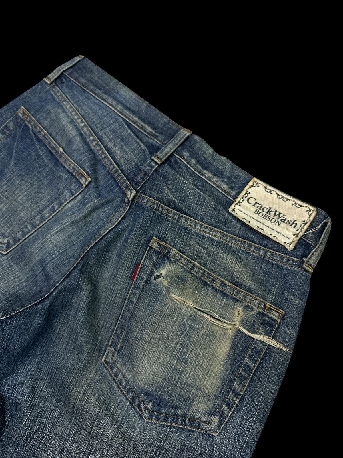 Vintage japanese Brand Bobson Crackwash ❗️💥 Size US 32 / EU 48 - 4 Thumbnail