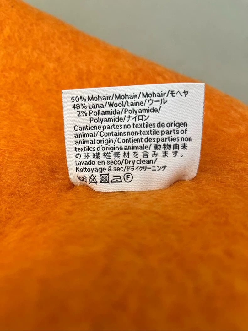 Loewe LOEWE Orange horsehair cashmere fur scarf Size ONE SIZE - 9 Thumbnail