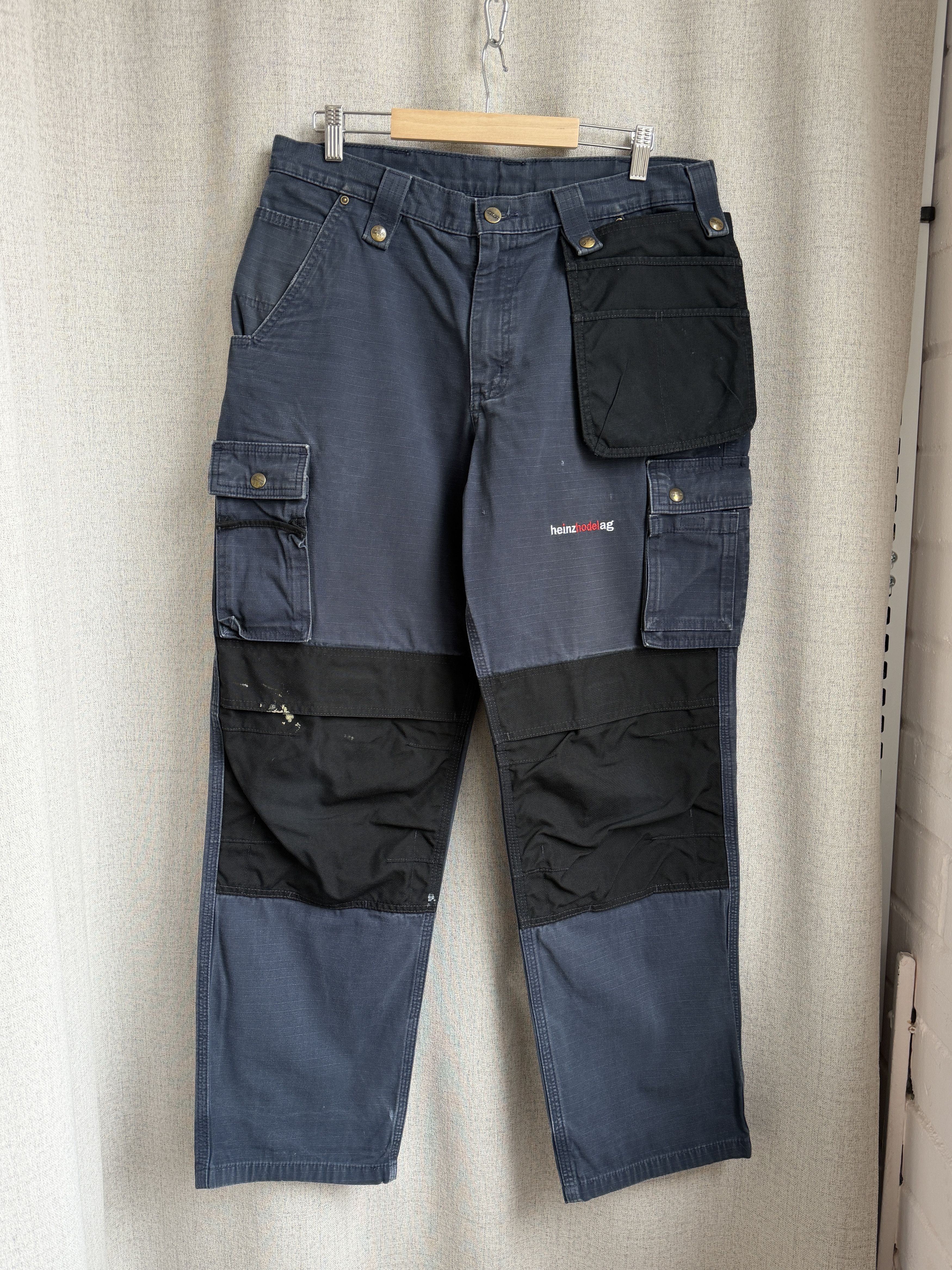 Carhartt Vintage 00s Carhartt Cargo Workwear Builder Pants Mexico Size US 33 - 2 Thumbnail