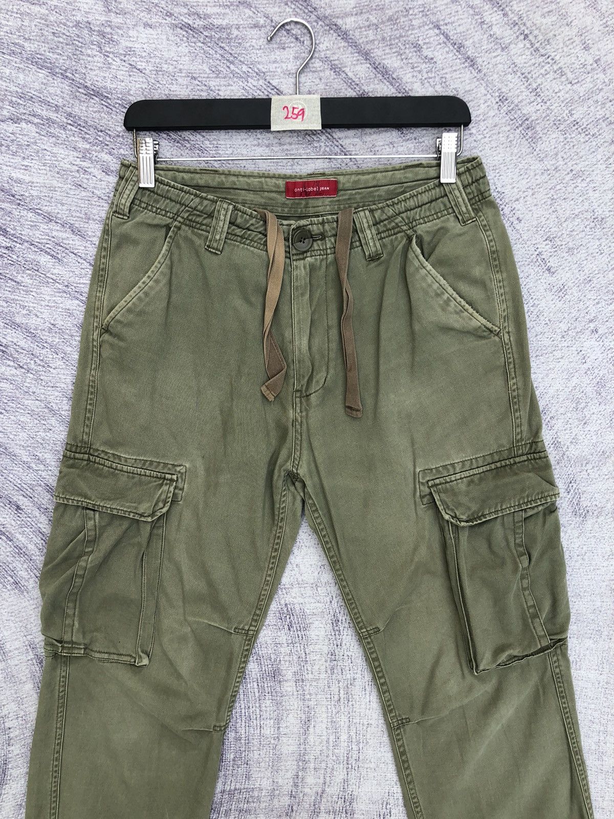 Japanese Brand Cargo Green Anti Label Multipocket Tactical Pants W29 Size US 29 - 2 Thumbnail