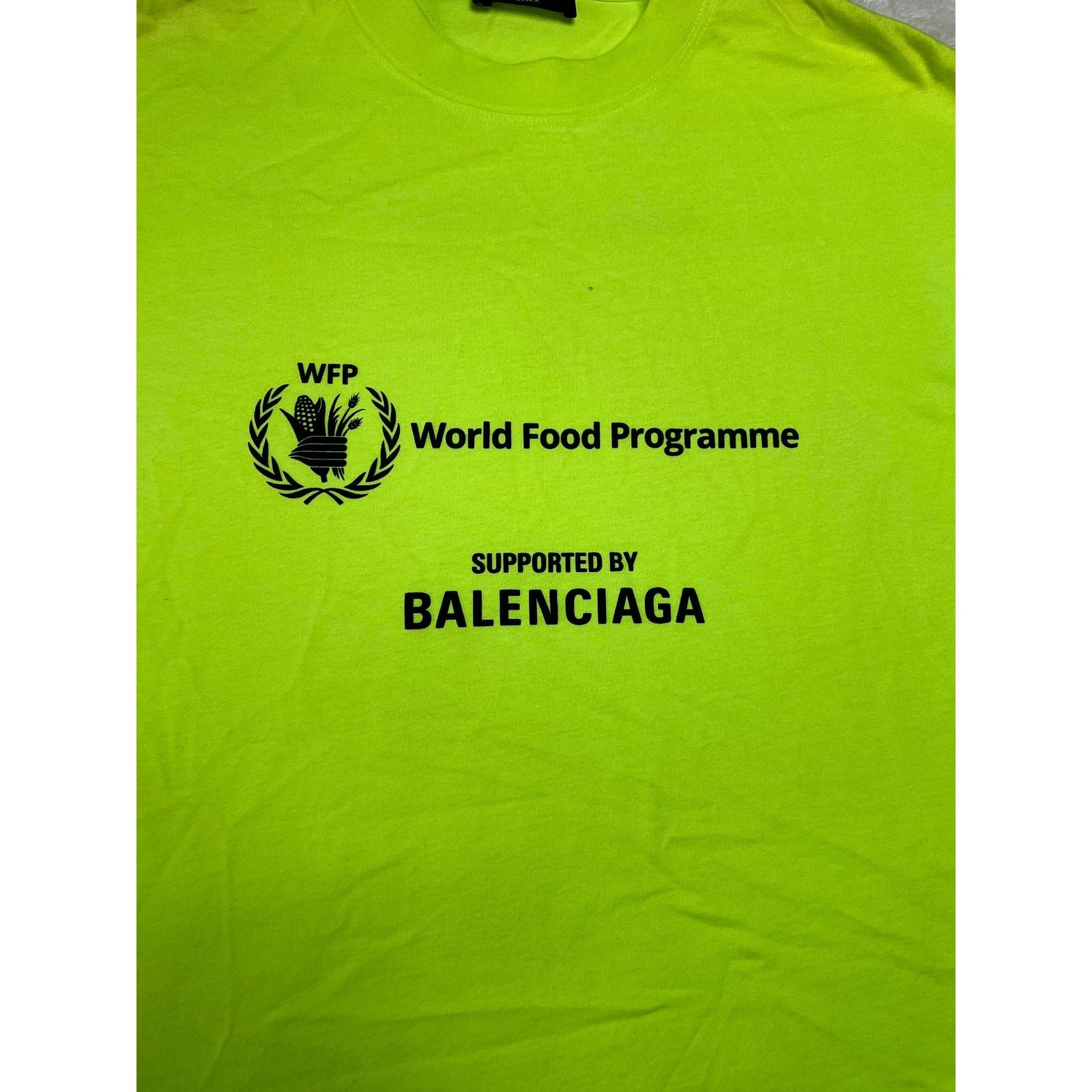 Balenciaga Balenciaga 'World Food Programme' Mint Tee Size US XS / EU 42 / 0 - 2 Thumbnail