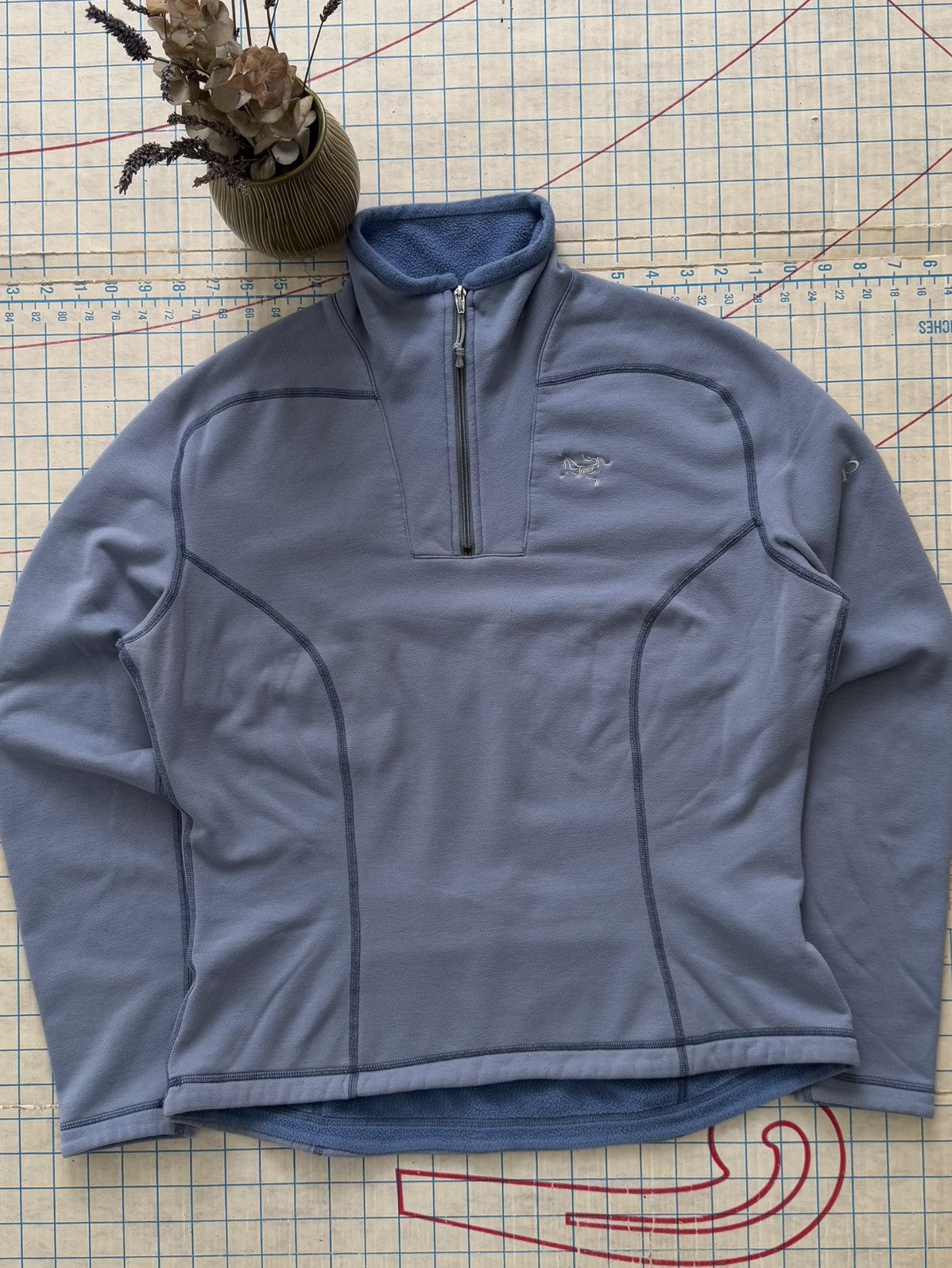 Arc'teryx × Vintage Arcteryx 1/4 Zip Fleece Light Blue Women’s Size Small Size L / US 10 / IT 46 - 3 Thumbnail