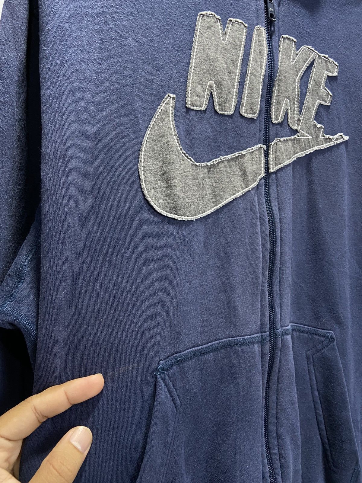 Nike Nike Big logo zipper hoodie Size US XL / EU 56 / 4 - 6 Thumbnail