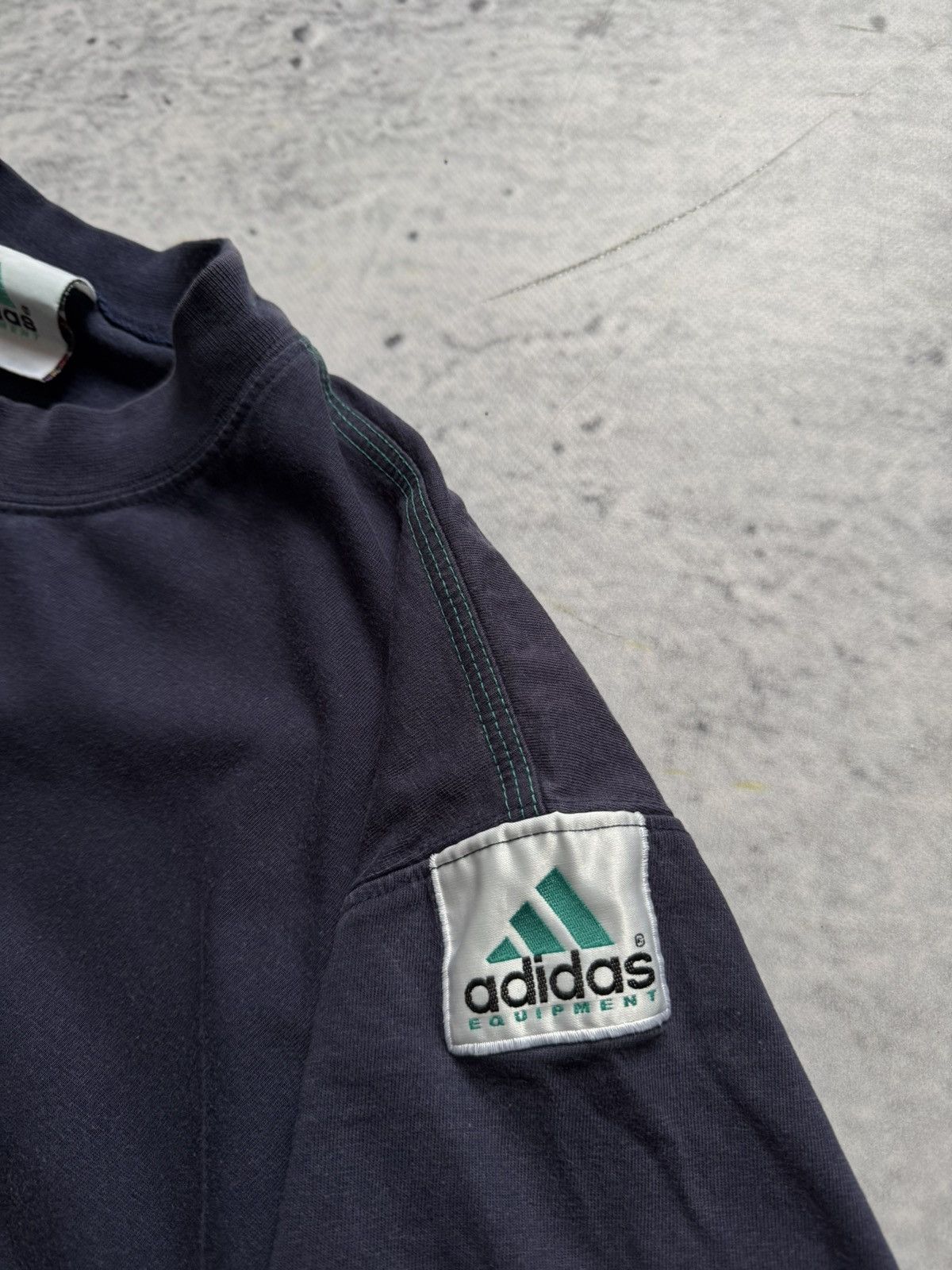 Adidas × Vintage Adidas Equipment 90s vintage tee big logo Size US L / EU 52-54 / 3 - 2 Thumbnail
