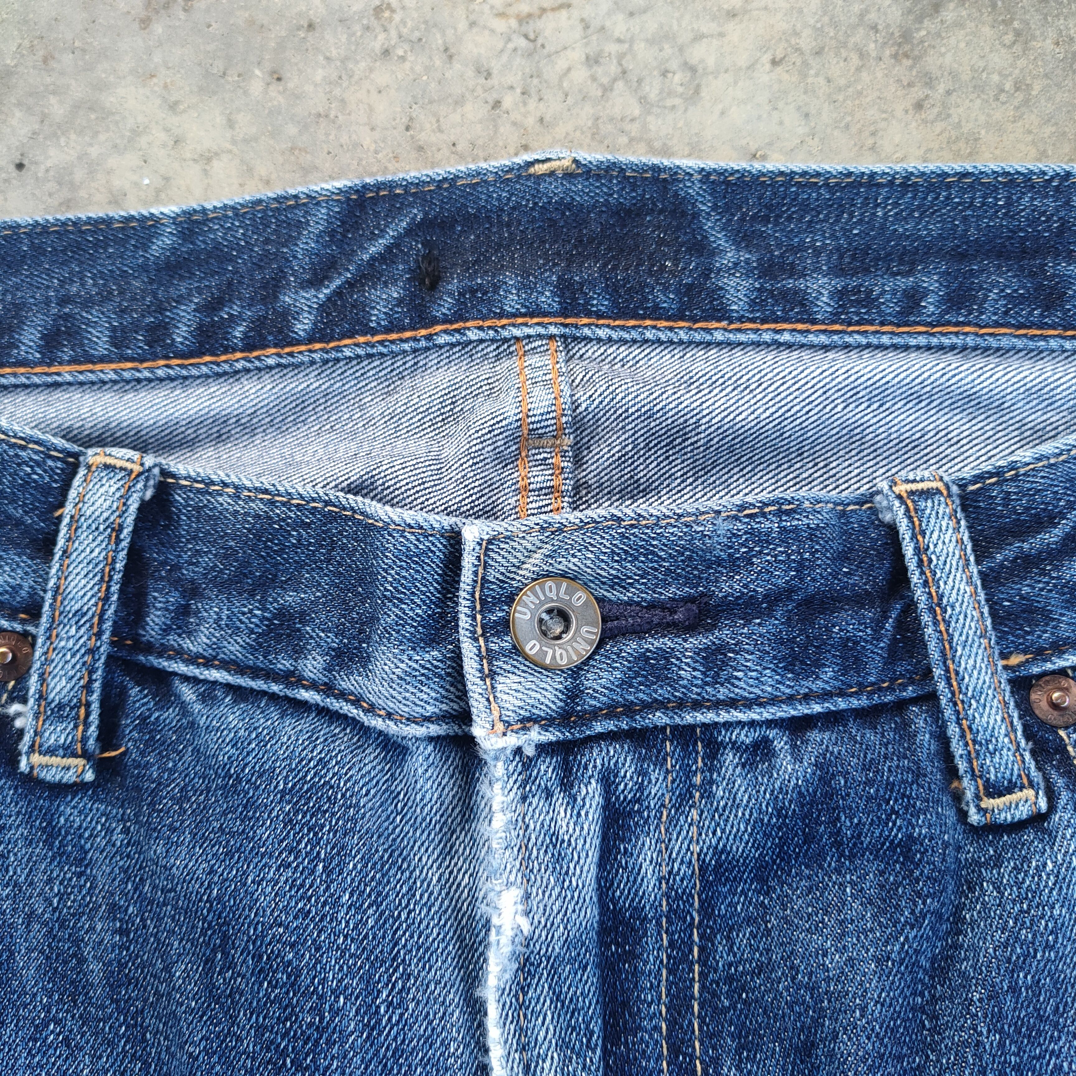 Japanese Brand × Jean × Vintage W38 VINTAGE JAPANESE DISTRESSED FADED JEANS PANTS Size US 38 / EU 54 - 5 Thumbnail