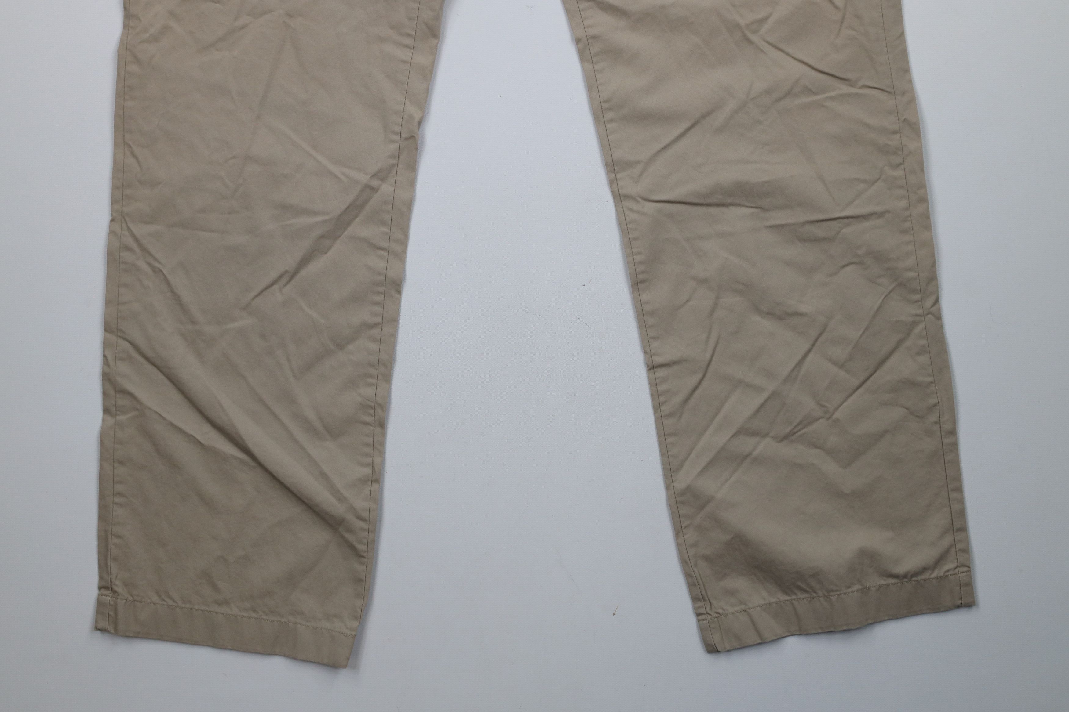 J.Crew × Vintage New J Crew Straight Leg Cotton Chino Pants Trousers Beige Size US 33 - 4 Thumbnail