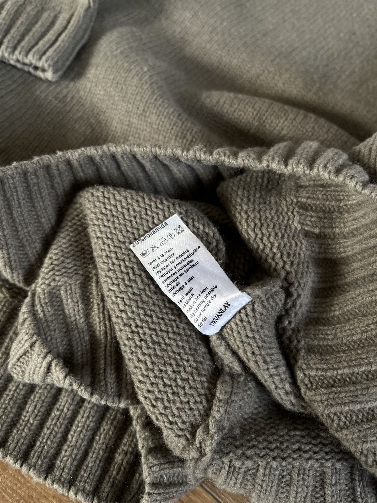 Lacoste Vintage Lacoste Quarter Zip Knit Sweater Olive V-Stripe Size US XL / EU 56 / 4 - 11 Thumbnail