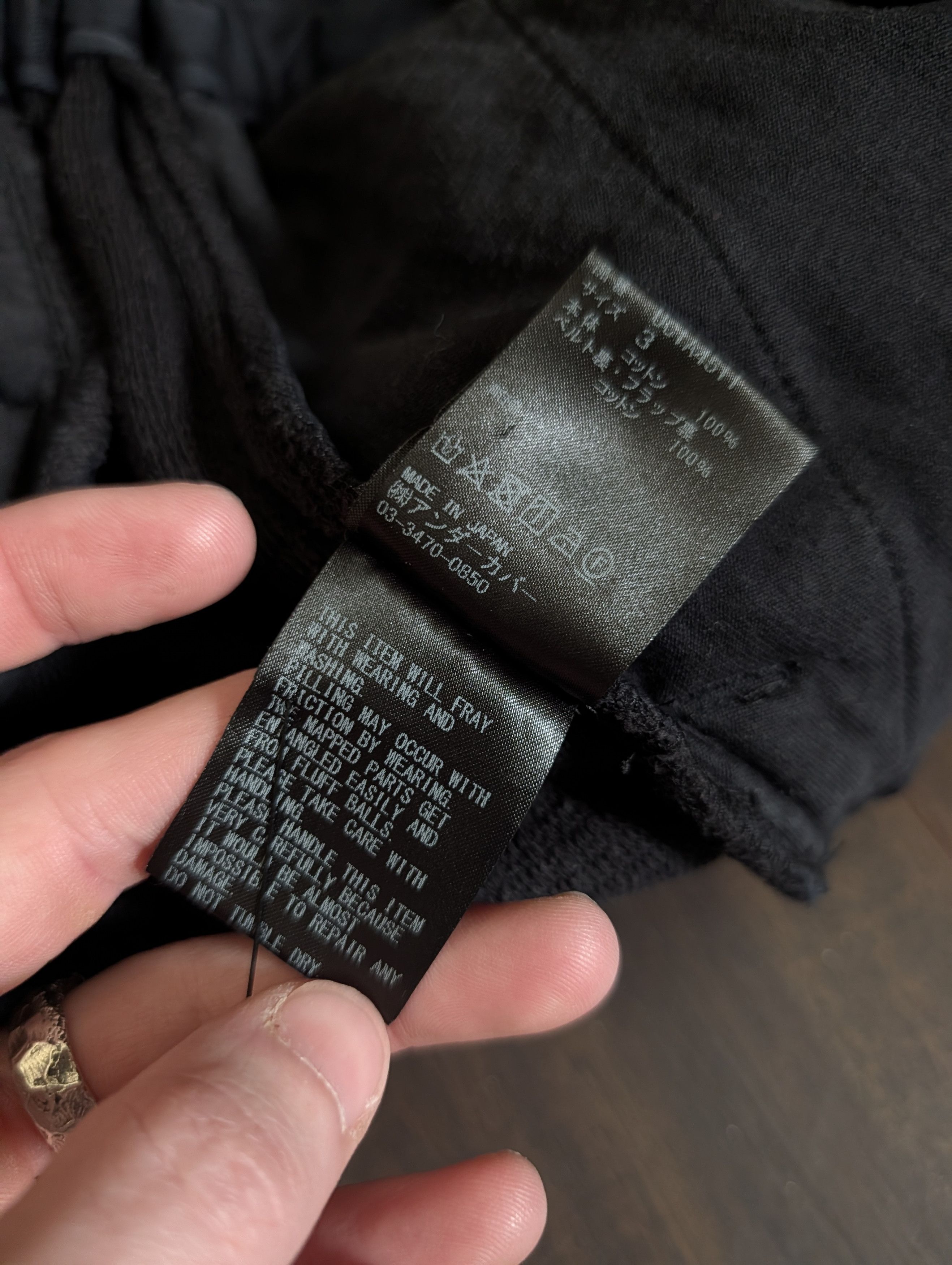 Undercover Black towel fabric cotton terry cargo shorts Japan Size US 31 - 12 Thumbnail