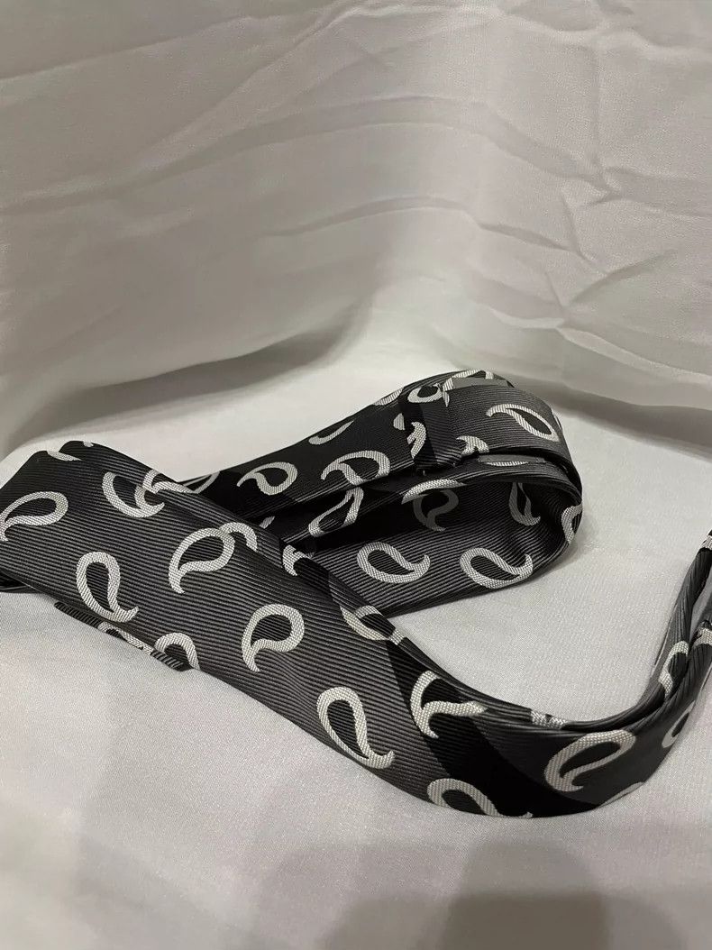 Yohji Yamamoto yohji Yamamoto Silk tie with cashew pattern tie Size ONE SIZE - 3 Thumbnail