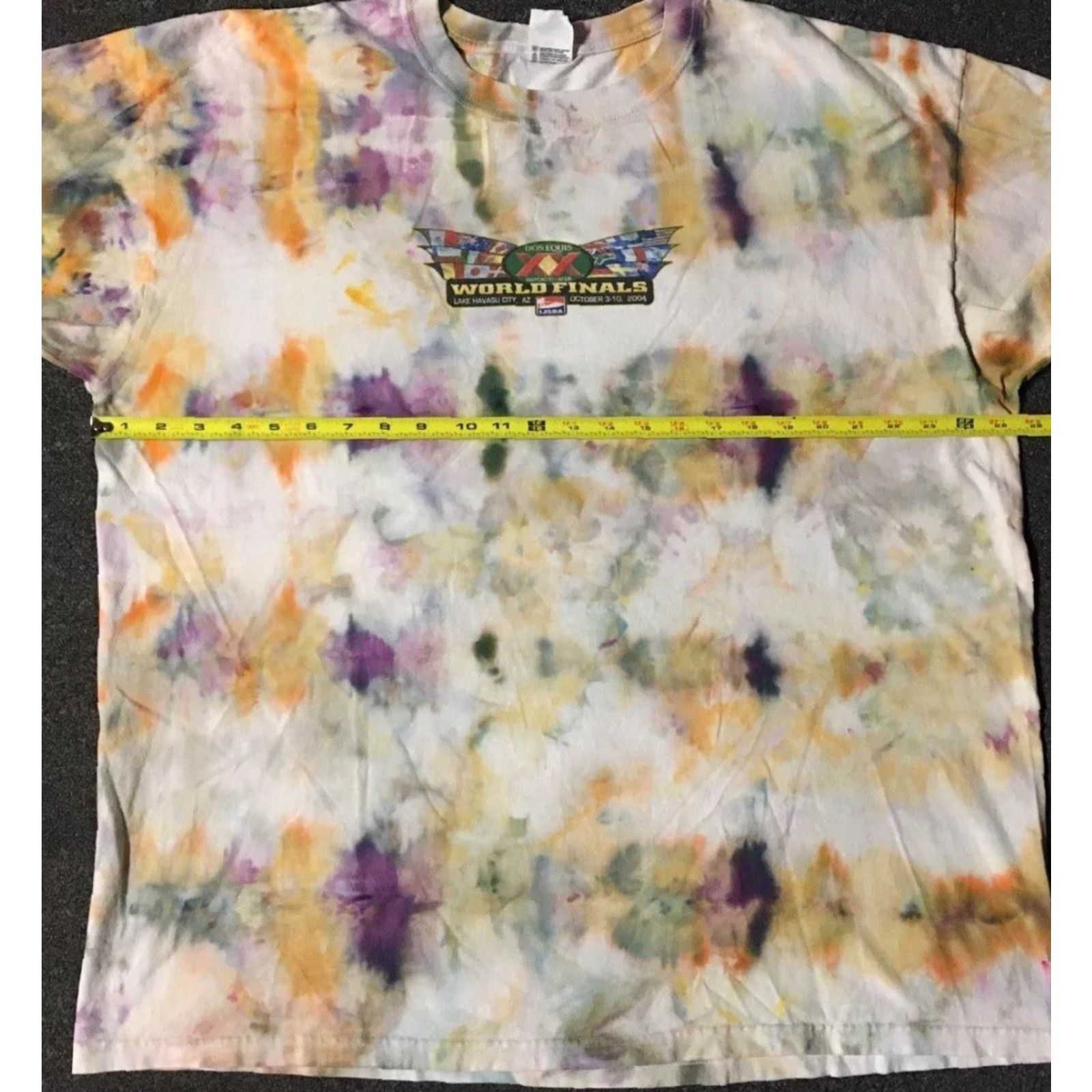 Vintage Vtg Dos Equis IJSBA Jet Ski World Finals All Over Print Tie Dye Shirt 2XL White Men T-Shirt 90s Grunge Beach Surf USA Logo Size US XXL / EU 58 / 5 - 7 Thumbnail