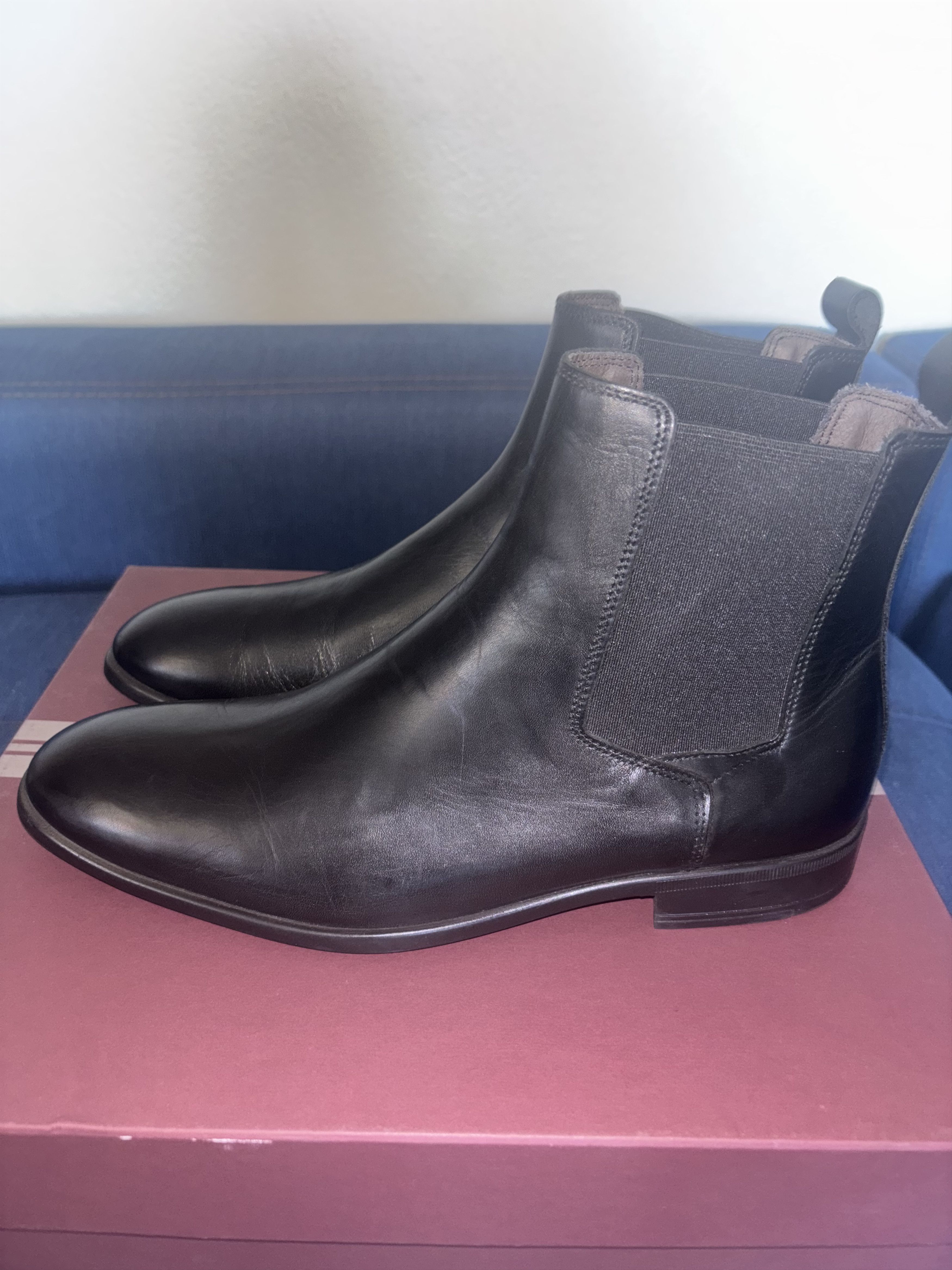 New! BRUNO MAGLI Nello Chelsea Boot Black Leather Size 10 M DD542 Made in Italy Macy Boot – Bruno Magli main image 2