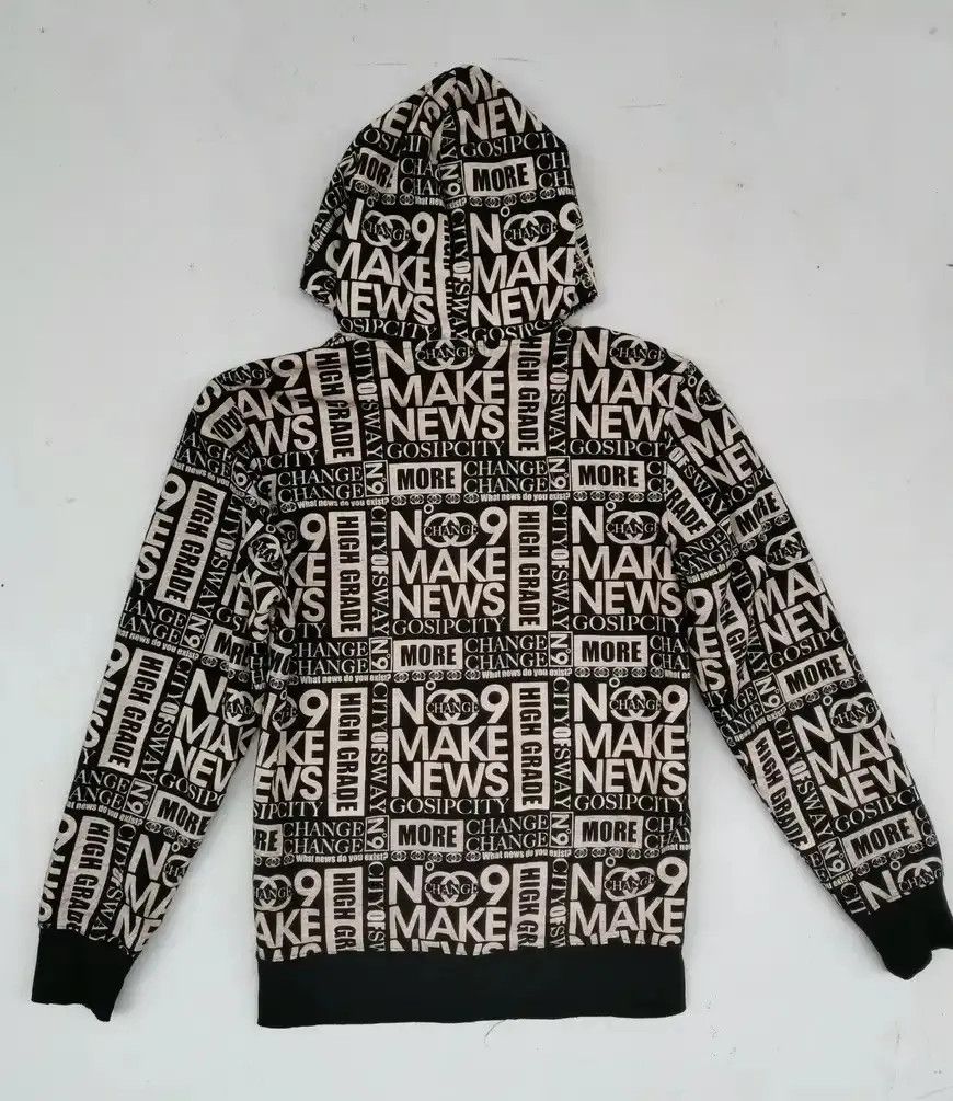 Japanese Brand Night Rider: Change No Make News Full Print Sweatshirt Size US M / EU 48-50 / 2 - 2 Thumbnail