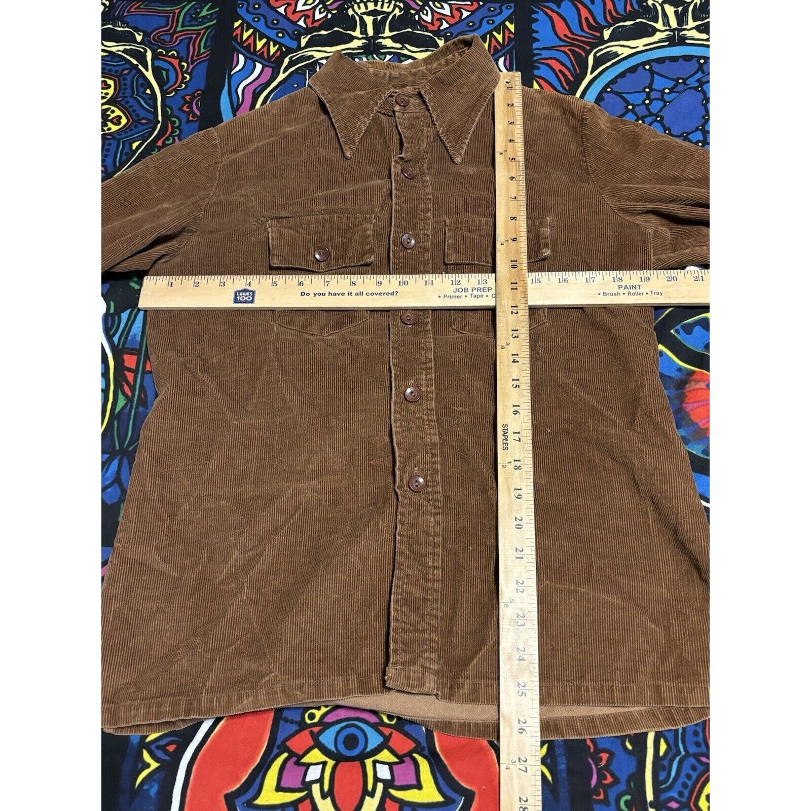 Levi's vintage 70s LEVIS litte E brown button up 11/12 rare shirt Size US XS / EU 42 / 0 - 6 Thumbnail