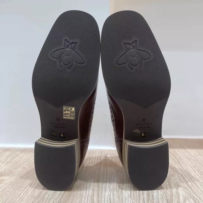 Gucci Gucci GG Embroidered Leather Loafers for Men-2505 Size US 10.5 / EU 43-44 - 7 Thumbnail