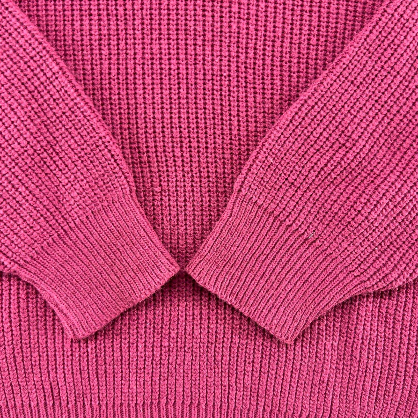 Pinko VINTAGE Le Tigre Sweater Womens M Pink Pullover Cable Knit Acrylic USA 90s Size M / US 6-8 / IT 42-44 - 3 Thumbnail