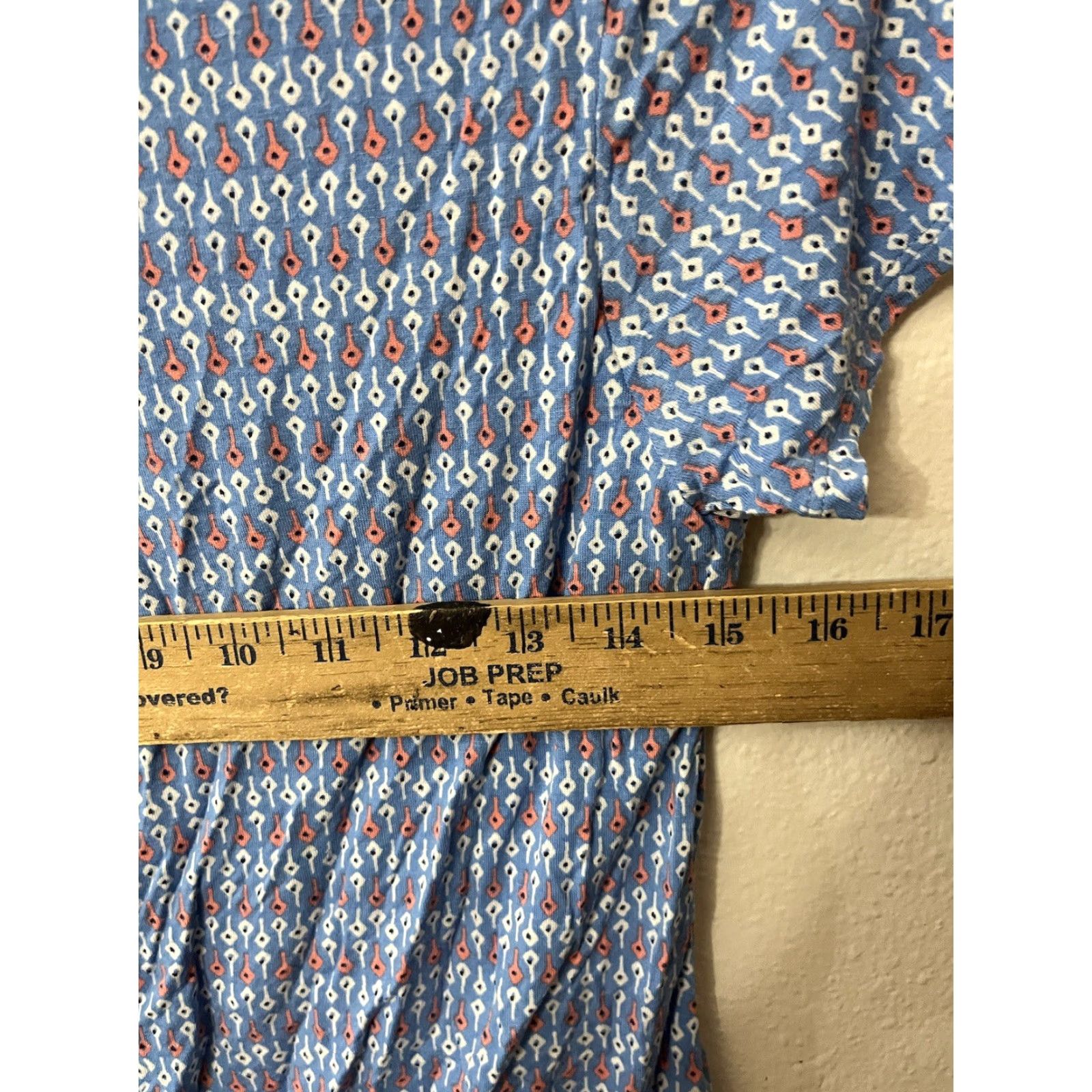 Anne Klein VINTAGE Anne Klein Shirt Womens Small Blue Polka Dot Top Sheer Lined Short Sleeve V Neck Size S / US 4 / IT 40 - 4 Thumbnail