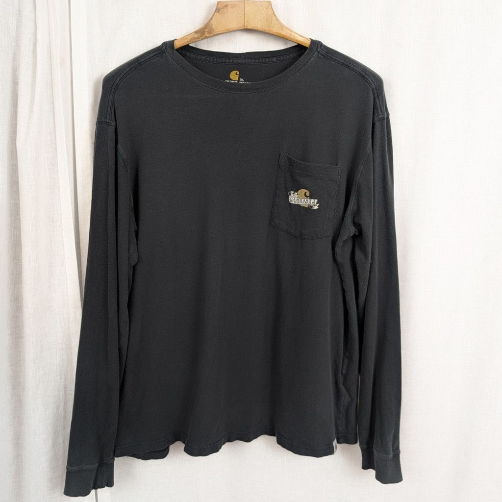 Carhartt Carhartt X New Holland Woodsman Beer Black Long Sleeve T XL Size US XL / EU 56 / 4 - 4 Thumbnail