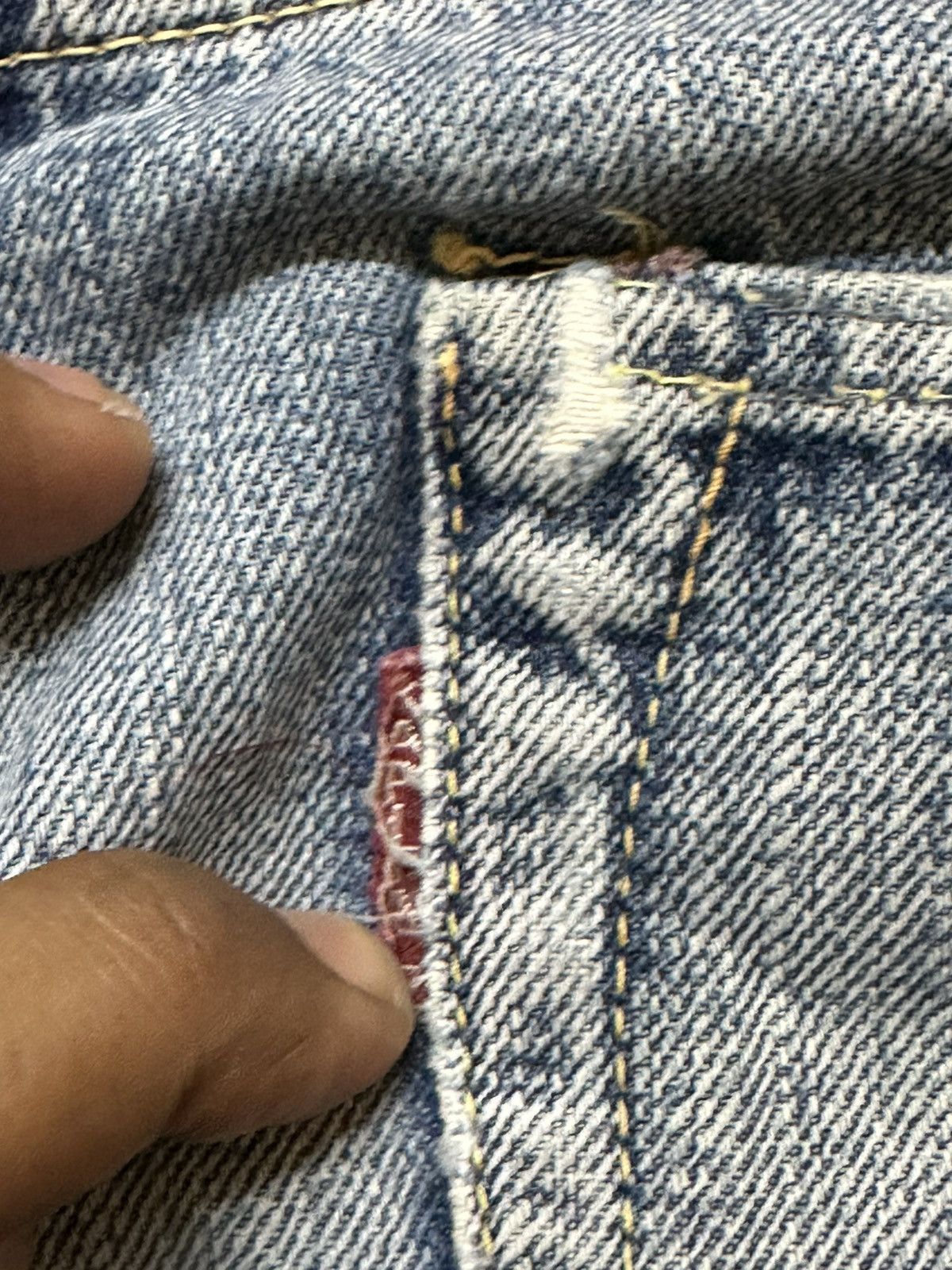 Kapital Vintage Kapital Selvedge Button Fly Faded Whiskers Denim Size US 30 / EU 46 - 10 Thumbnail