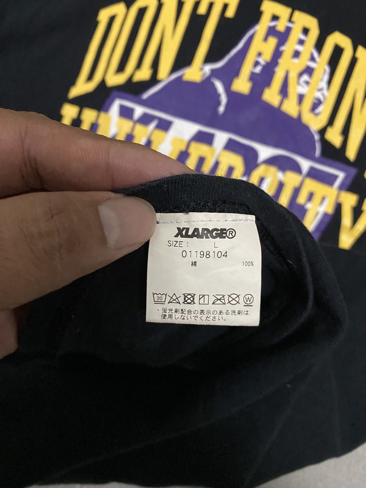 X-LARGE Vintage Xlarge Clothing black Tee Size US L / EU 52-54 / 3 - 4 Thumbnail