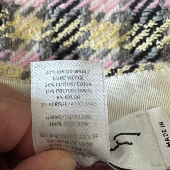Oscar De La Renta Oscar de la Renta Italian Wool Blend Tweed Shorts Sz 6 Size 28" / US 6 / IT 42 - 3 Thumbnail