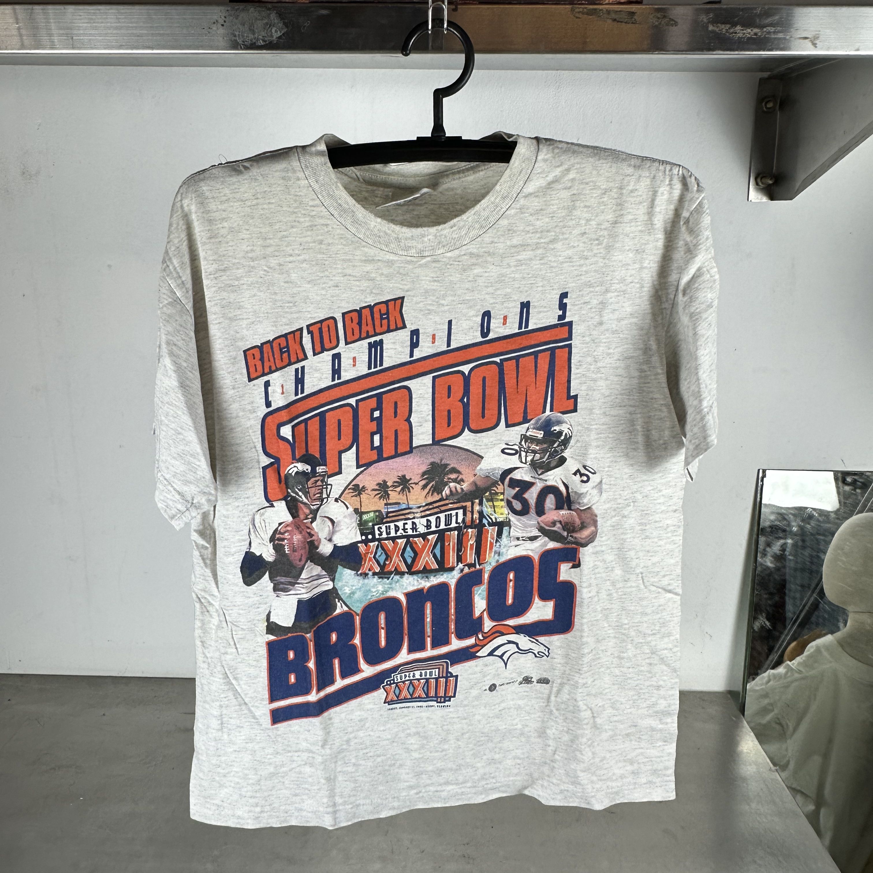Vintage Vintage 1999 Denver Broncos Super Bowl Champions NFL T-Shirt Size US L / EU 52-54 / 3 - 1 Thumbnail