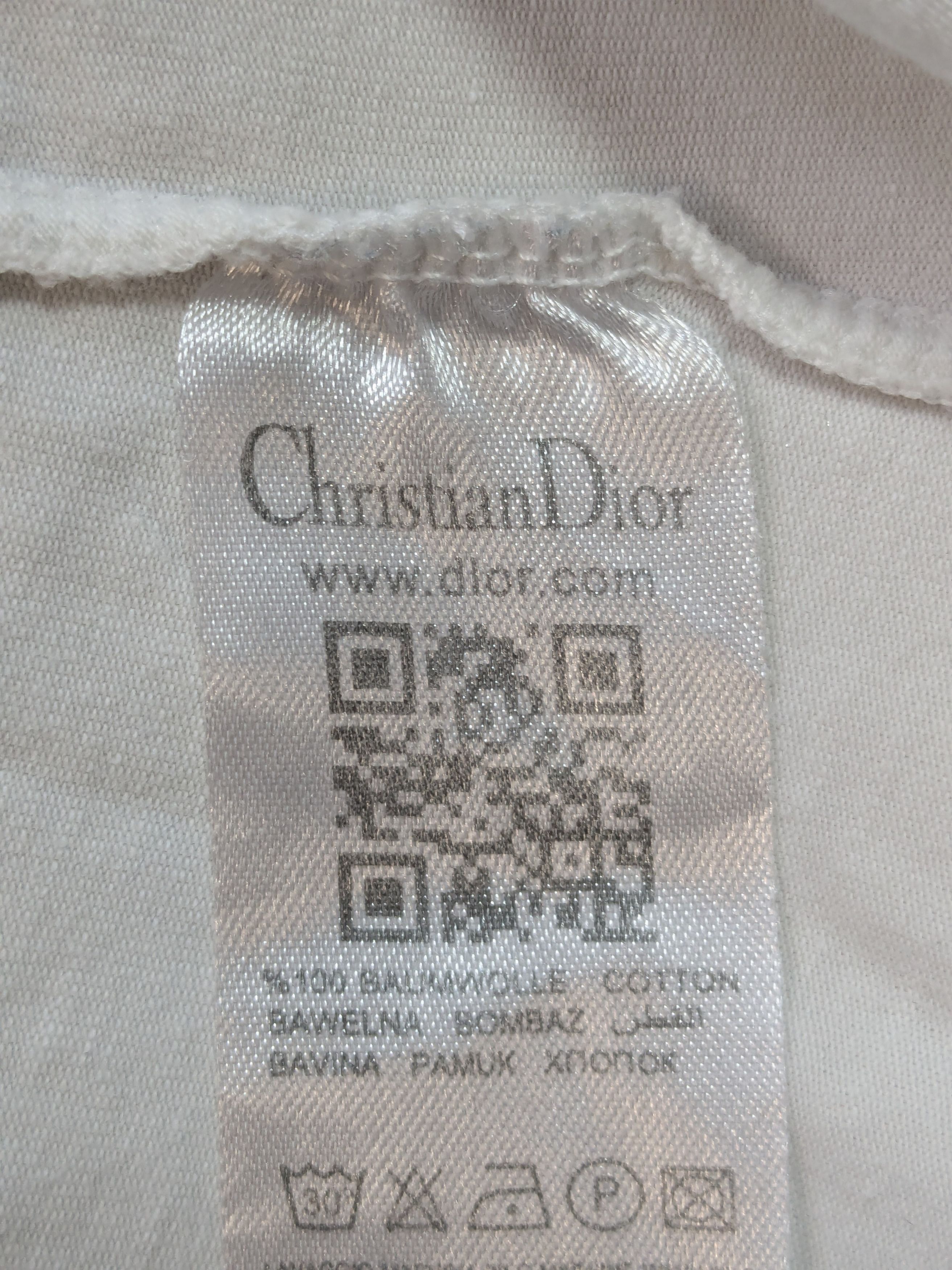 Dior Dior White Logo T-Shirt – Size XXL Size XXL / US 16-18 / IT 52-54 - 8 Thumbnail