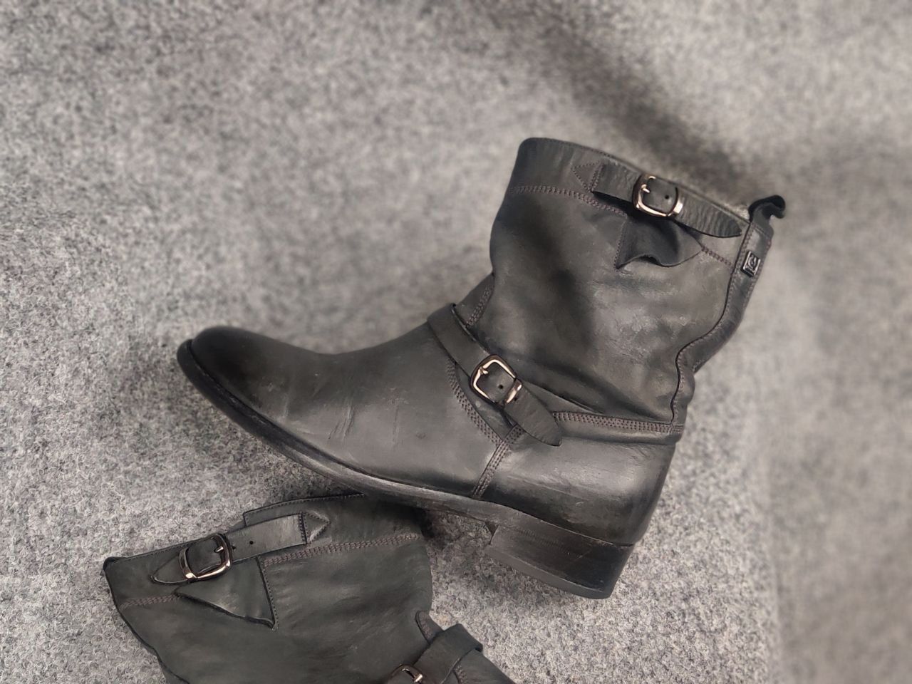 Belstaff Belstaff Endurance motorcycle Ankle Black Leather Logo Boots Size US 10 / IT 40 - 5 Thumbnail