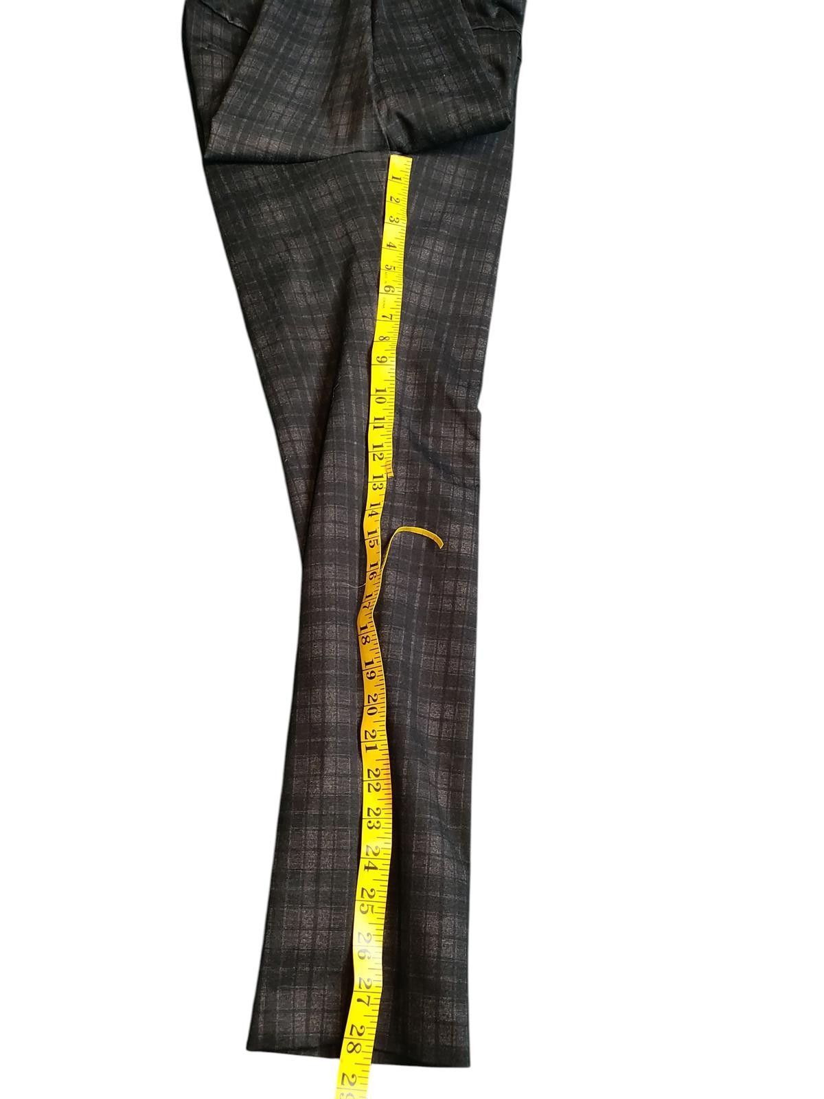 John Dalia Dalia Women's Gray Plaid Dress Pants Size 32" / US 10 / IT 46 - 7 Thumbnail