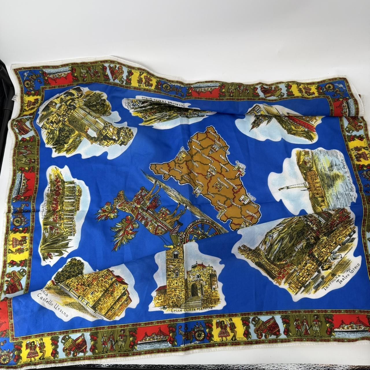 Other Vintage Italy Sicily Souvenir Scarf Size ONE SIZE - 1 Thumbnail