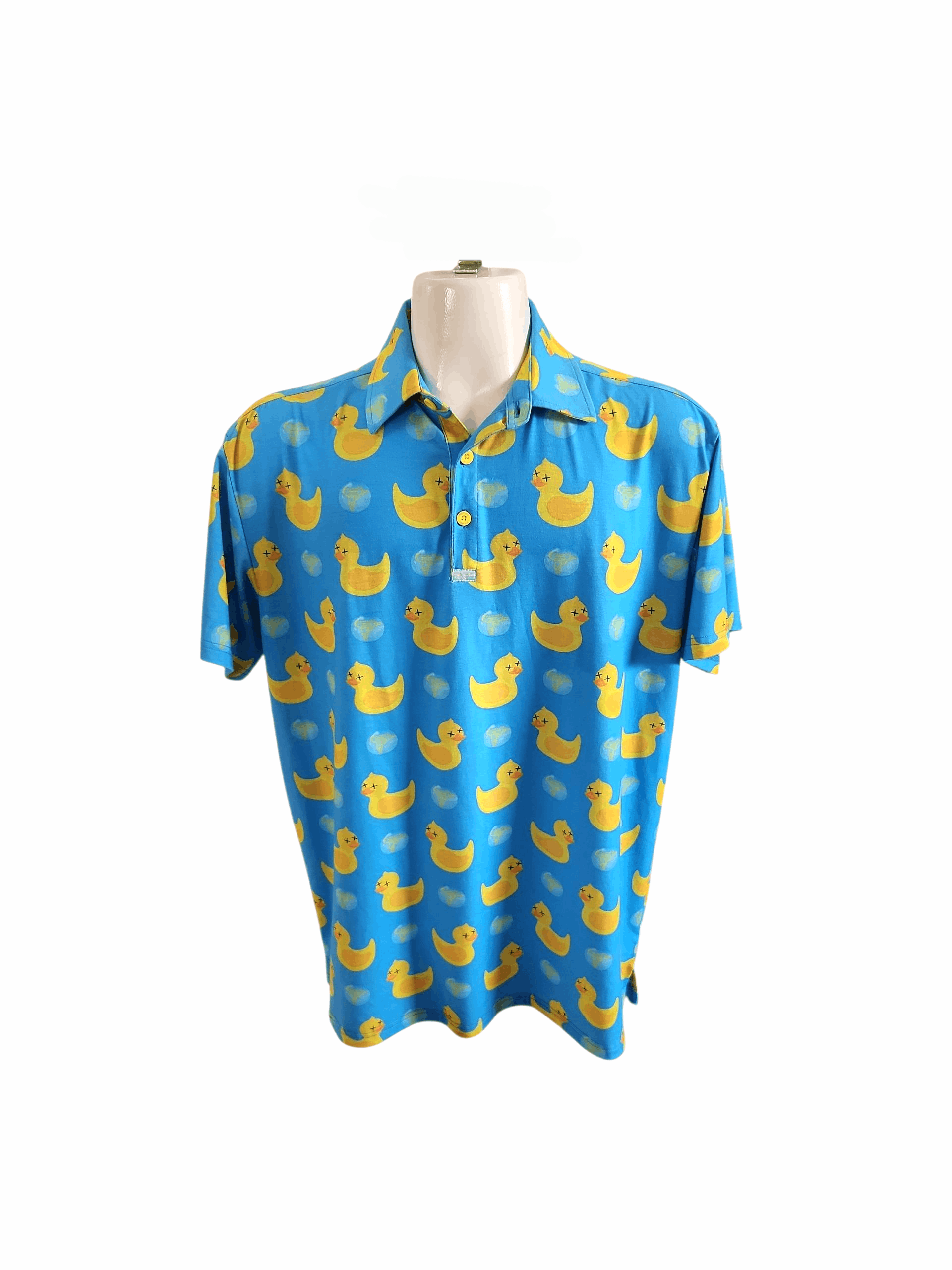 Other Retro Rifle Men's SZ Large AOP Killer Duck Peformance Polo Size US L / EU 52-54 / 3 - 1 Thumbnail