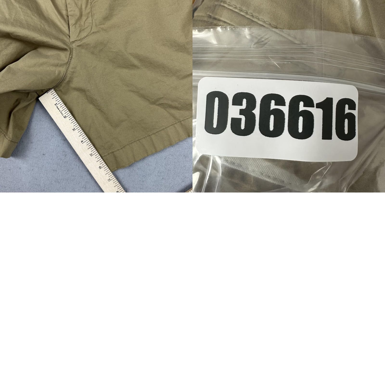 J.Crew J.CREW Men Beige Chino Shorts 33 Solid Cotton Stretch Flat Front Size US 33 - 8 Thumbnail