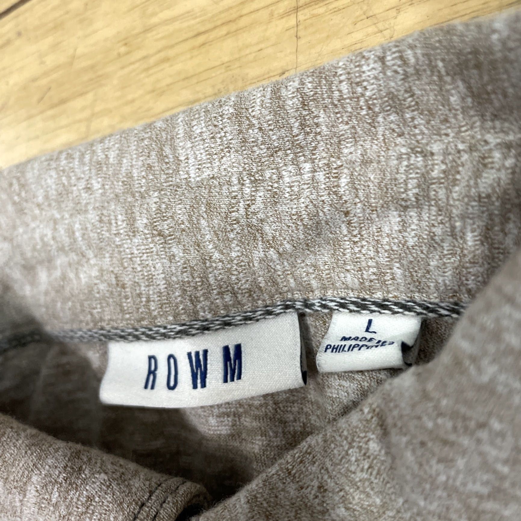 Vintage ROWM Polo Shirt Men L Brown Tan Preppy Western Stretch Golf Stitch Size US L / EU 52-54 / 3 - 4 Thumbnail