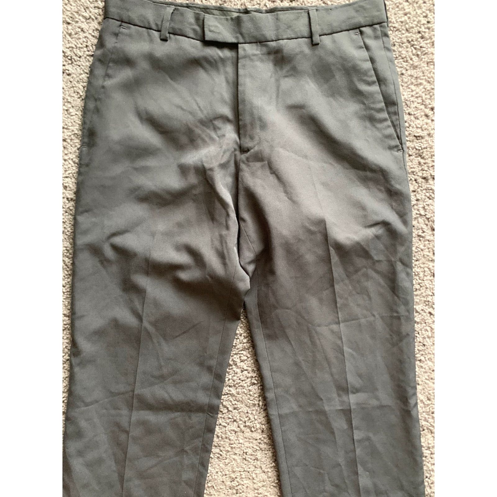 Kenneth Cole Kenneth Cole Reaction Pants Mens 32x32 Gray Straight Leg Trousers Dress Pant Size US 32 / EU 48 - 2 Thumbnail