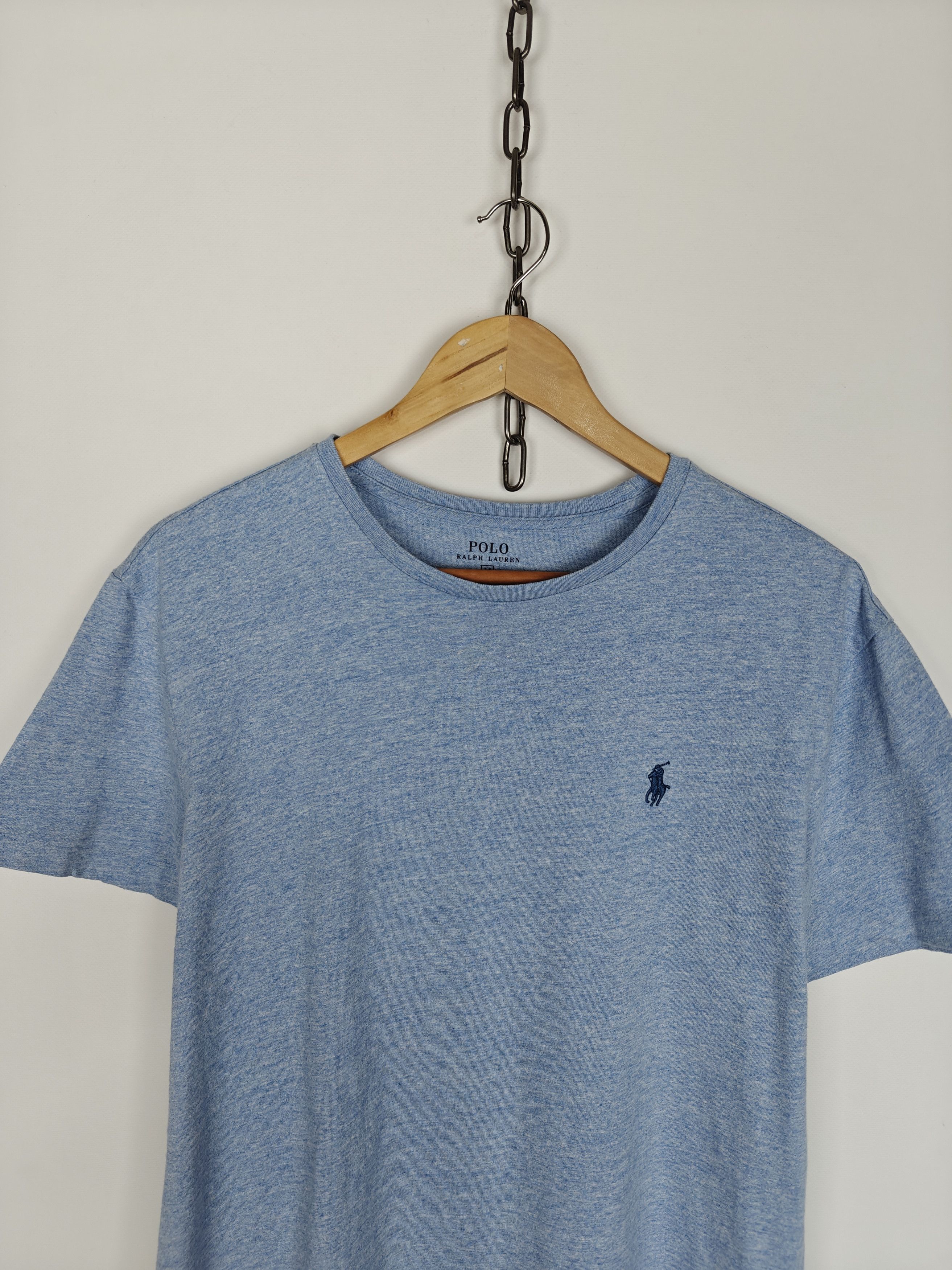 Polo Ralph Lauren Polo Ralph Lauren Basic T-Shirt Blue Tee Small Logo M Size US M / EU 48-50 / 2 - 2 Thumbnail
