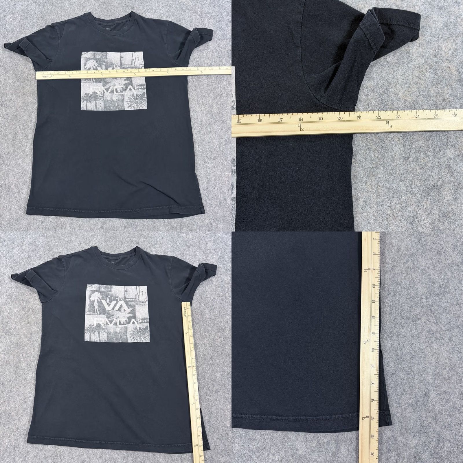 RVCA RVCA VA Graphic T-Shirt Men's Crewneck Short Sleeve Regular Fit Black Medium Size US M / EU 48-50 / 2 - 8 Thumbnail
