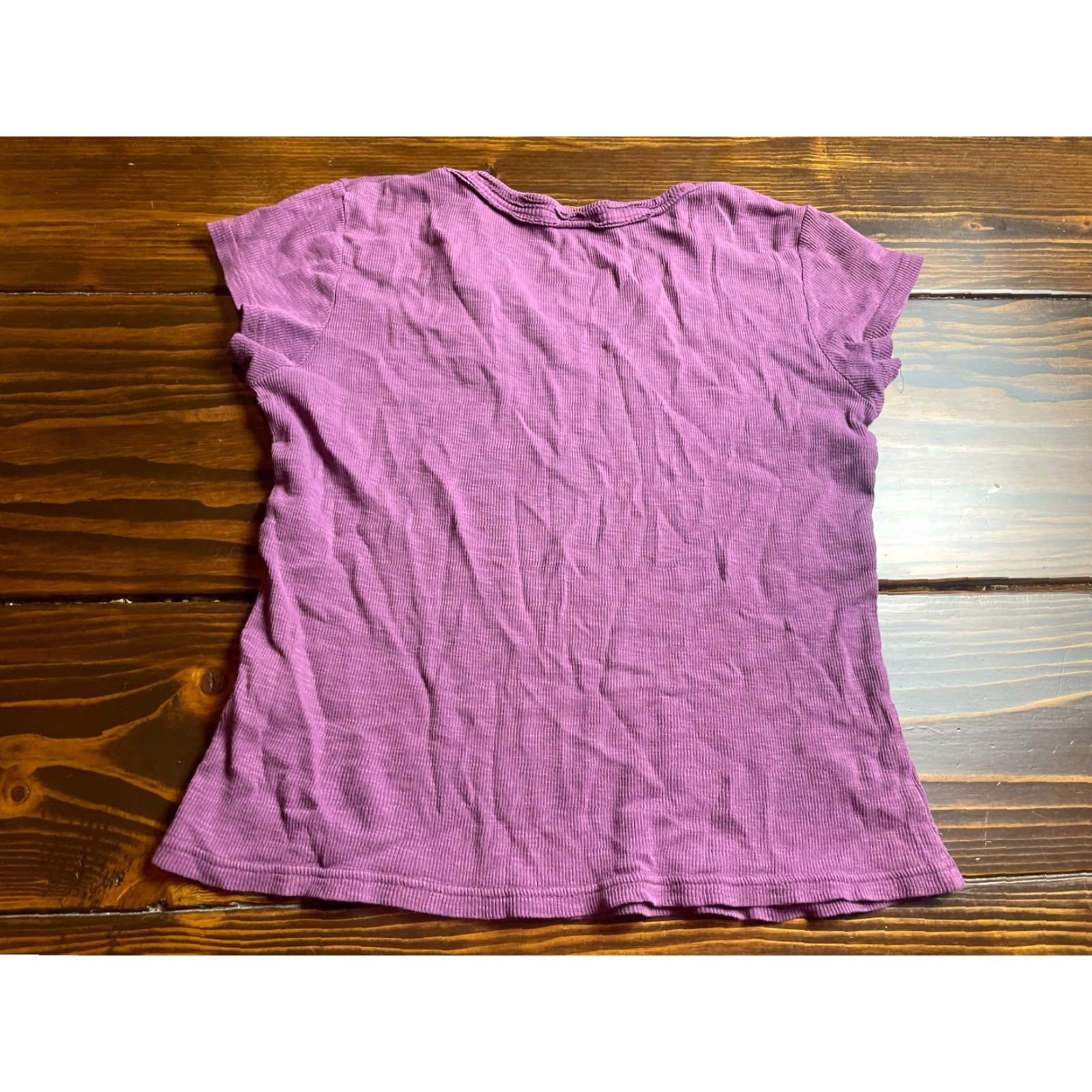 Vintage Christopher & Banks Shirt Women's Medium Purple Tee Short Sleeve T-Shirt Casual Modern Basics Size M / US 6-8 / IT 42-44 - 2 Thumbnail