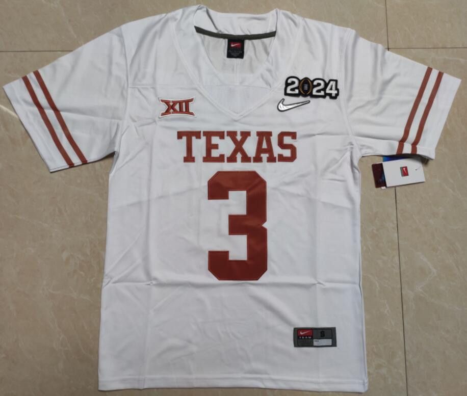 Custom Men's Quinn Ewers #3 Texas Longhorns 2024 football Jerseys | Grailed