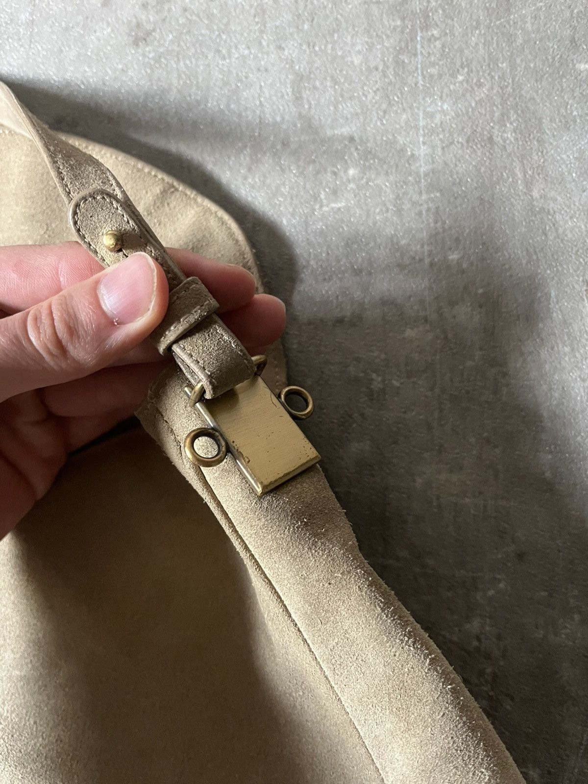 Jil Sander Vintage Jil Sander suede shoulder bag khaki green Size ONE SIZE - 13 Thumbnail