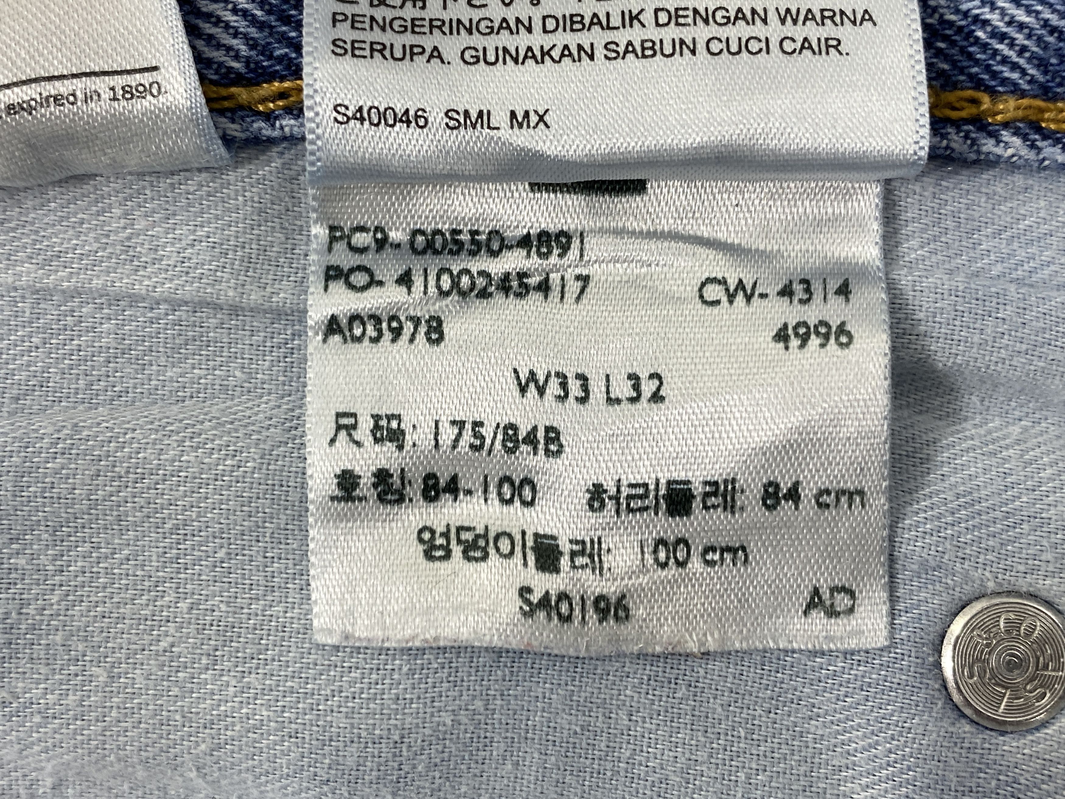 Levi's Mid Blue Vintage Levi's 550 Jeans 34x32.5 Denim -JN1996 Size US 34 / EU 50 - 10 Thumbnail